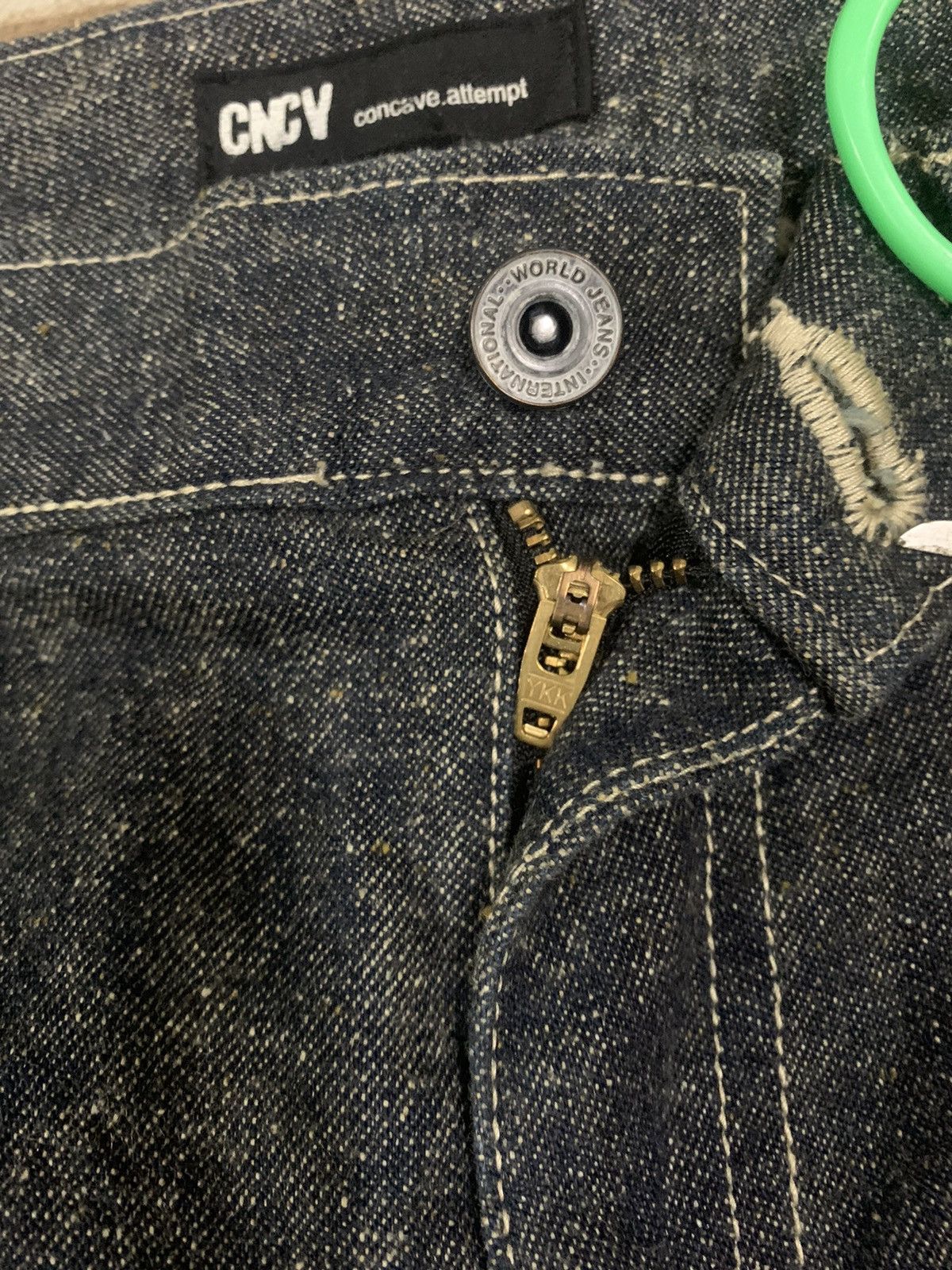 Kapital Japanese Brand CNCV Concave Attempt Faded Jeans like Kapital Size US 33 - 4 Thumbnail