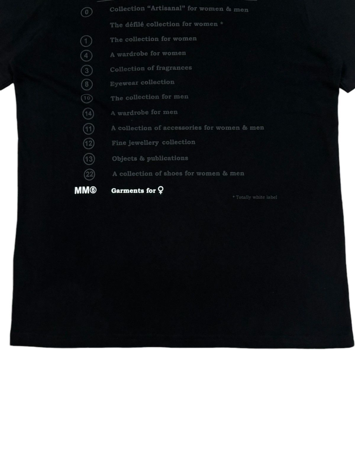 Maison Margiela MM6 Maison Martin Margiela Black Short Sleeve T-shirt Size US S / EU 44-46 / 1 - 9 Thumbnail