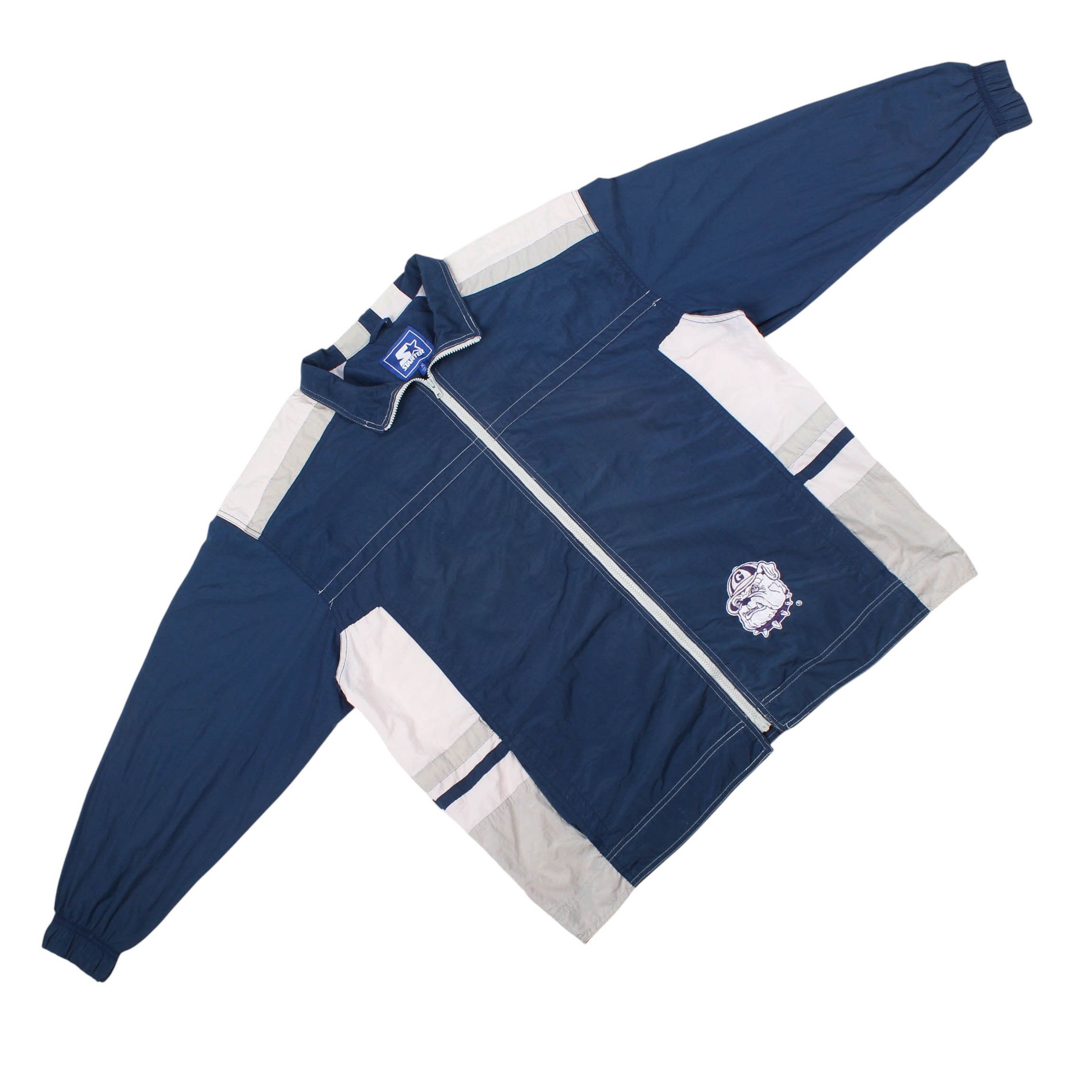 Starter Georgetown Bulldogs Jacket Starter 90s NCAA Windbreaker Size US XL / EU 56 / 4 - 4 Thumbnail