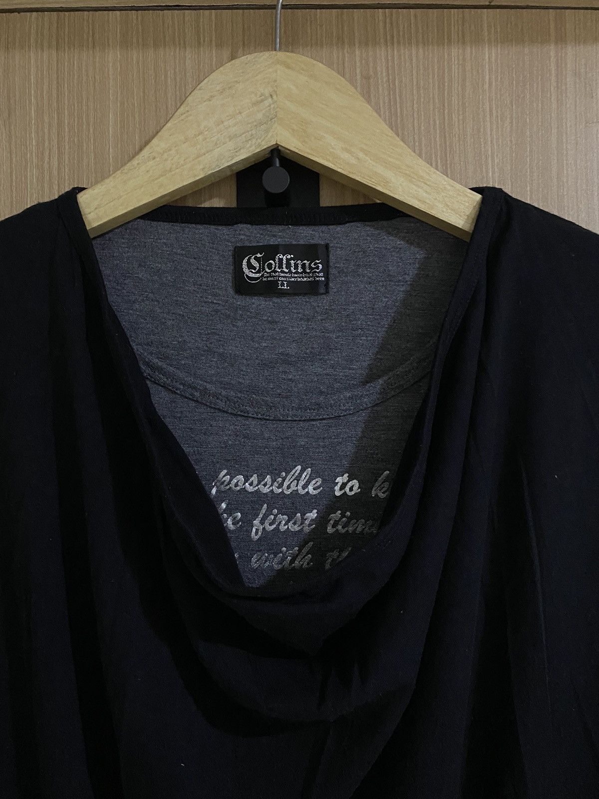 If Six Was Nine × Japanese Brand × Le Grande Bleu (L.G.B.) 2000s Collins hidden poem double layers lgb ifsixwasnine Size US L / EU 52-54 / 3 - 3 Thumbnail
