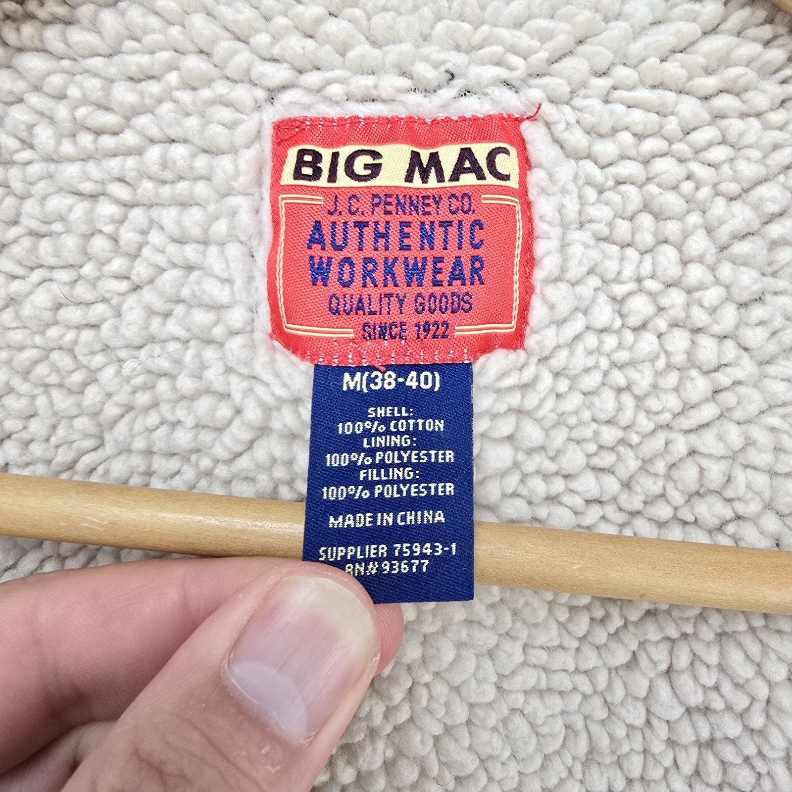 Big Mac Vintage Big Mac Flannel Mens Medium Red Sherpa Lined Shacket Size US M / EU 48-50 / 2 - 5 Thumbnail