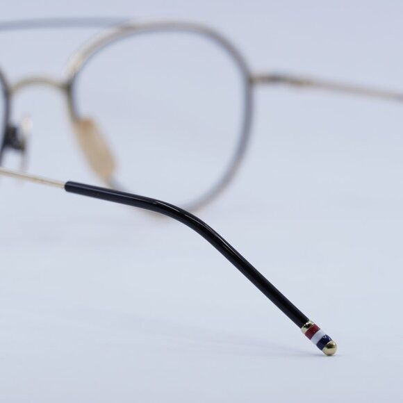 Thom Browne TB-109-A-GLD-BLK-53 Eyeglasses Gold/Black 53mm