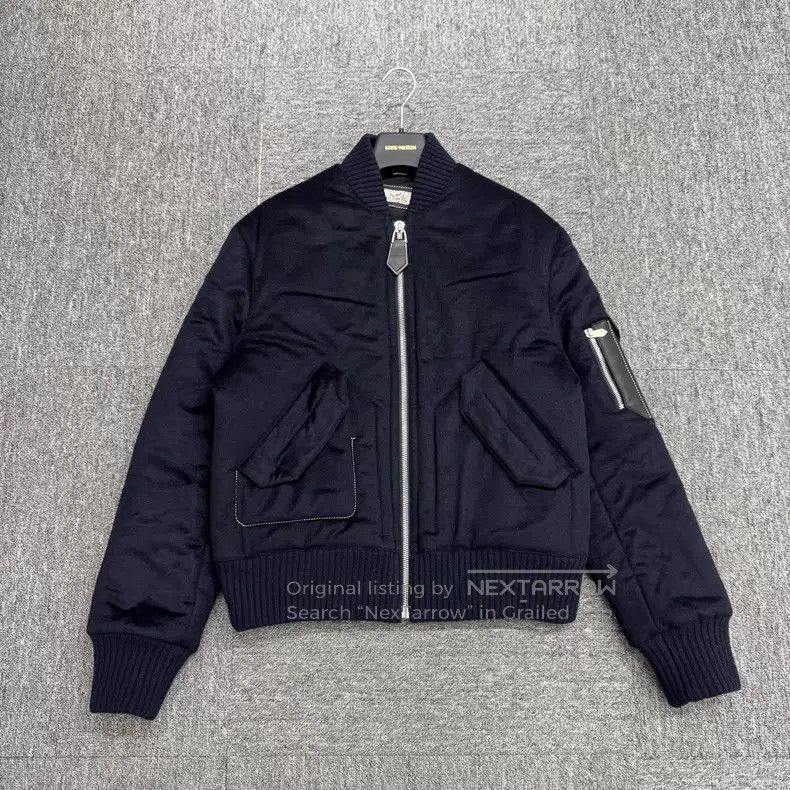 Hermes Hermes Cashmere Patch Leather Puffer Jacket Size US M / EU 48-50 / 2 - 1 Thumbnail