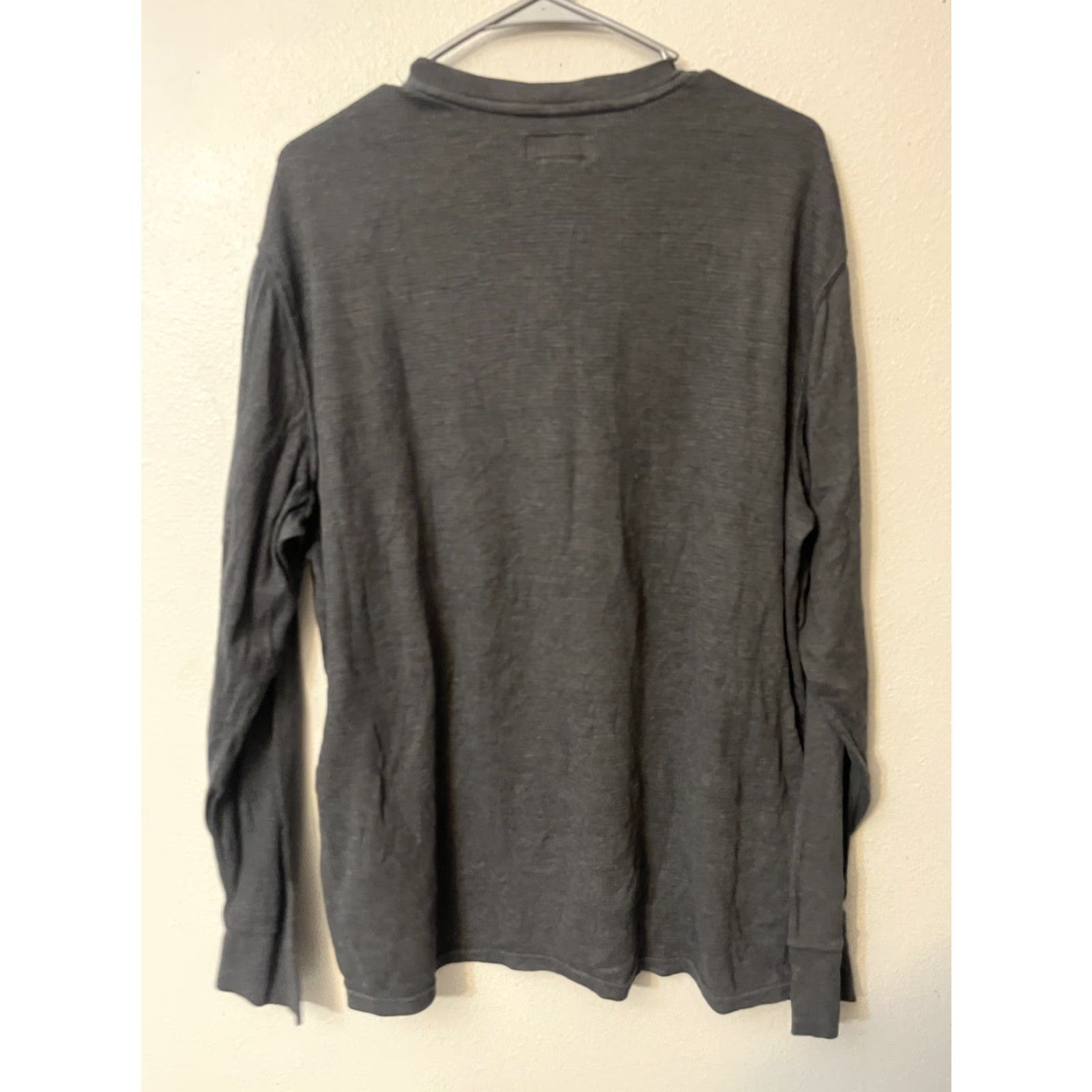 Polo Ralph Lauren Polo Ralph Lauren Sleep Thermal Shirt Long Sleeve Crew Neck XL Gray Waffle Cotton Knit Men Regular Sleepwear Size US XL / EU 56 / 4 - 4 Thumbnail