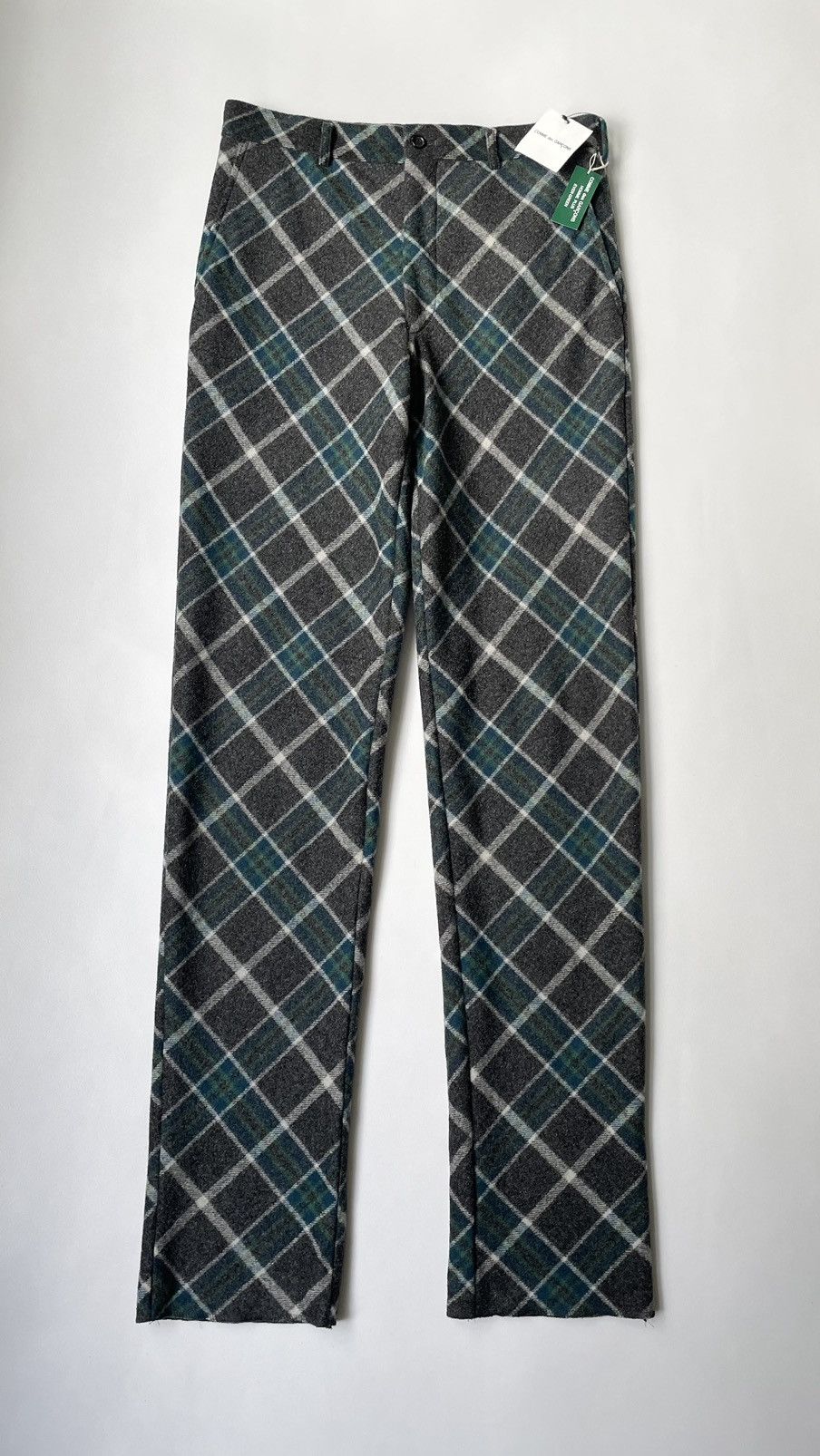 Comme des Garcons Homme Plus A/W 06 Plaid Check Wool Trousers Size US 32 / EU 48 - 1 Thumbnail