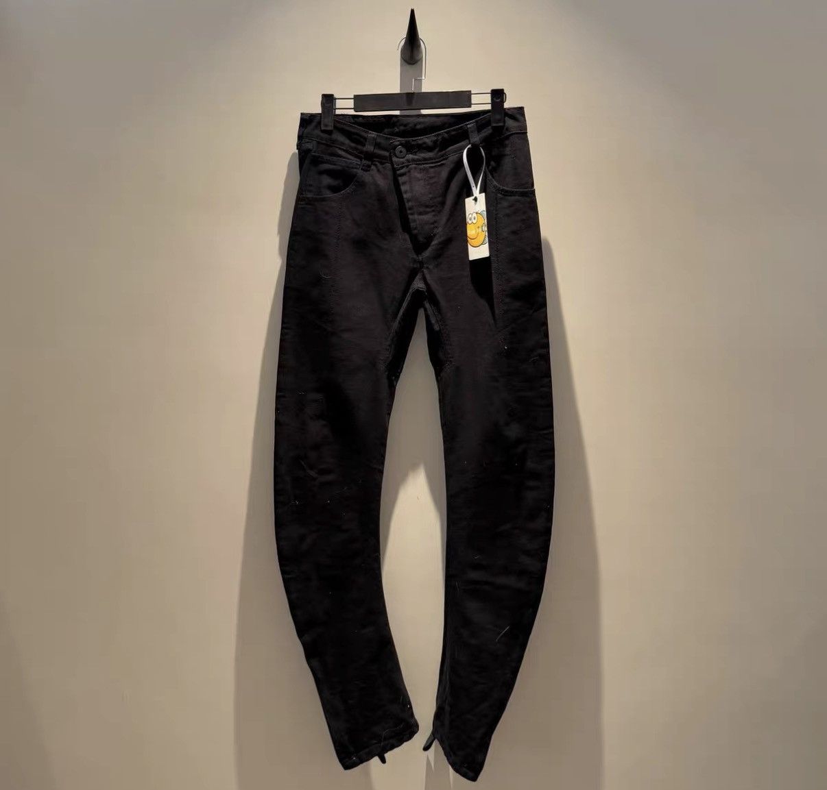 11 By Boris Bidjan Saberi (BBS) Rare Classic Waxed-Finish "Scimitar" Denim Pants Size US 34 / EU 50 - 1 Thumbnail