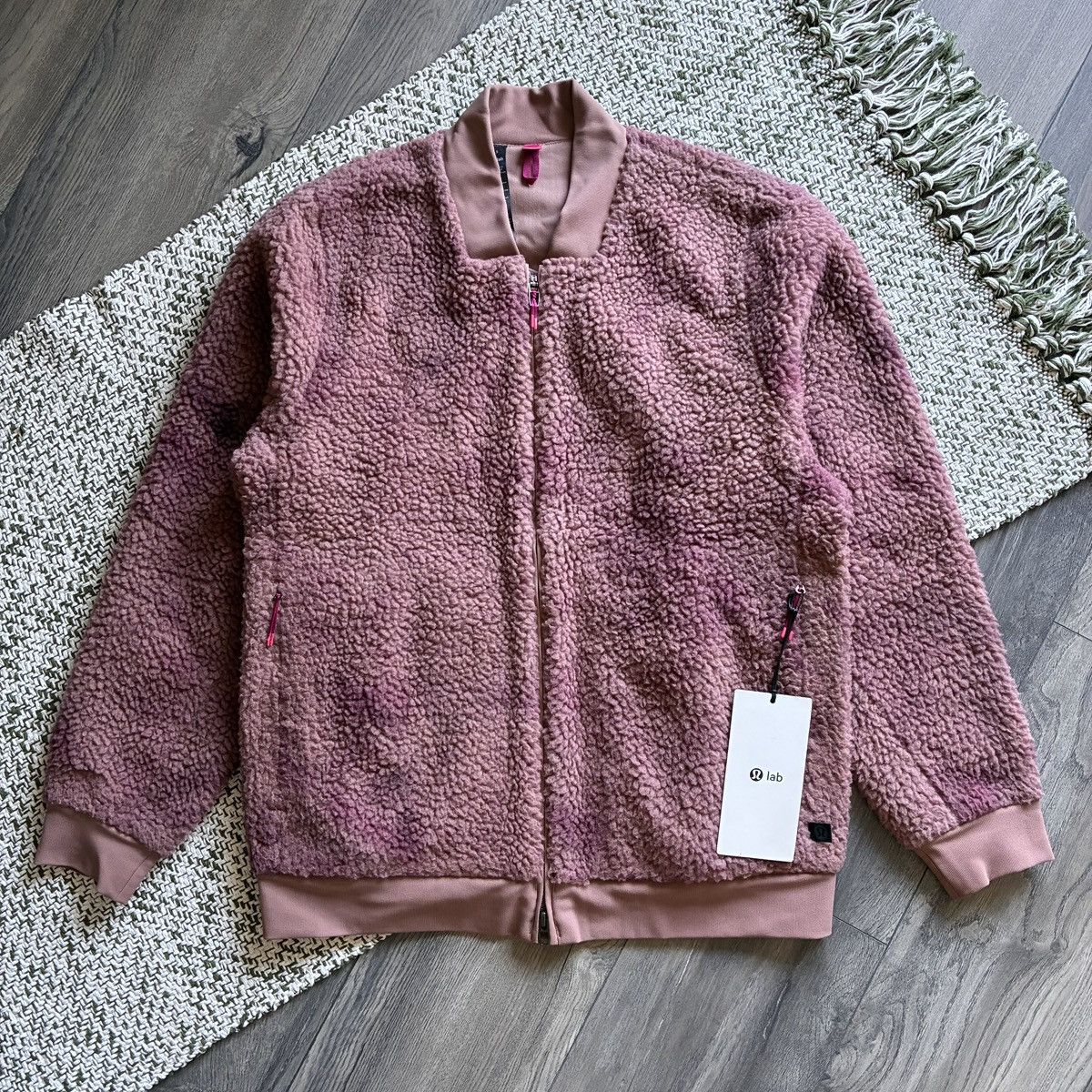 Lululemon Lululemon LAB Textured Fleece Sherpa Bomber Jacket Size S / US 4 / IT 40 - 1 Thumbnail