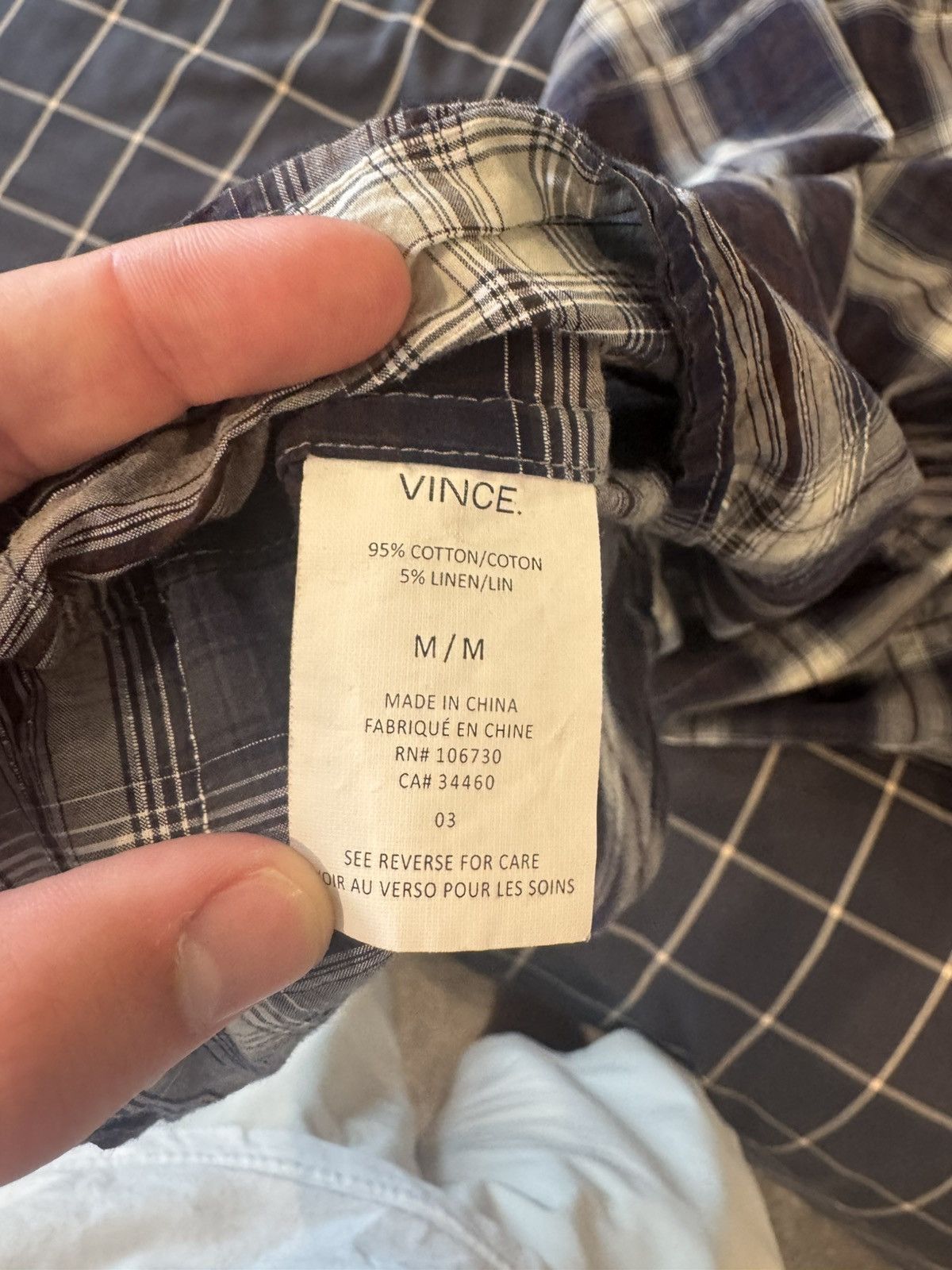Vince Vintage Y2K Men's Classic Fit Plaid Flannel Shirt Medium Size US M / EU 48-50 / 2 - 5 Thumbnail