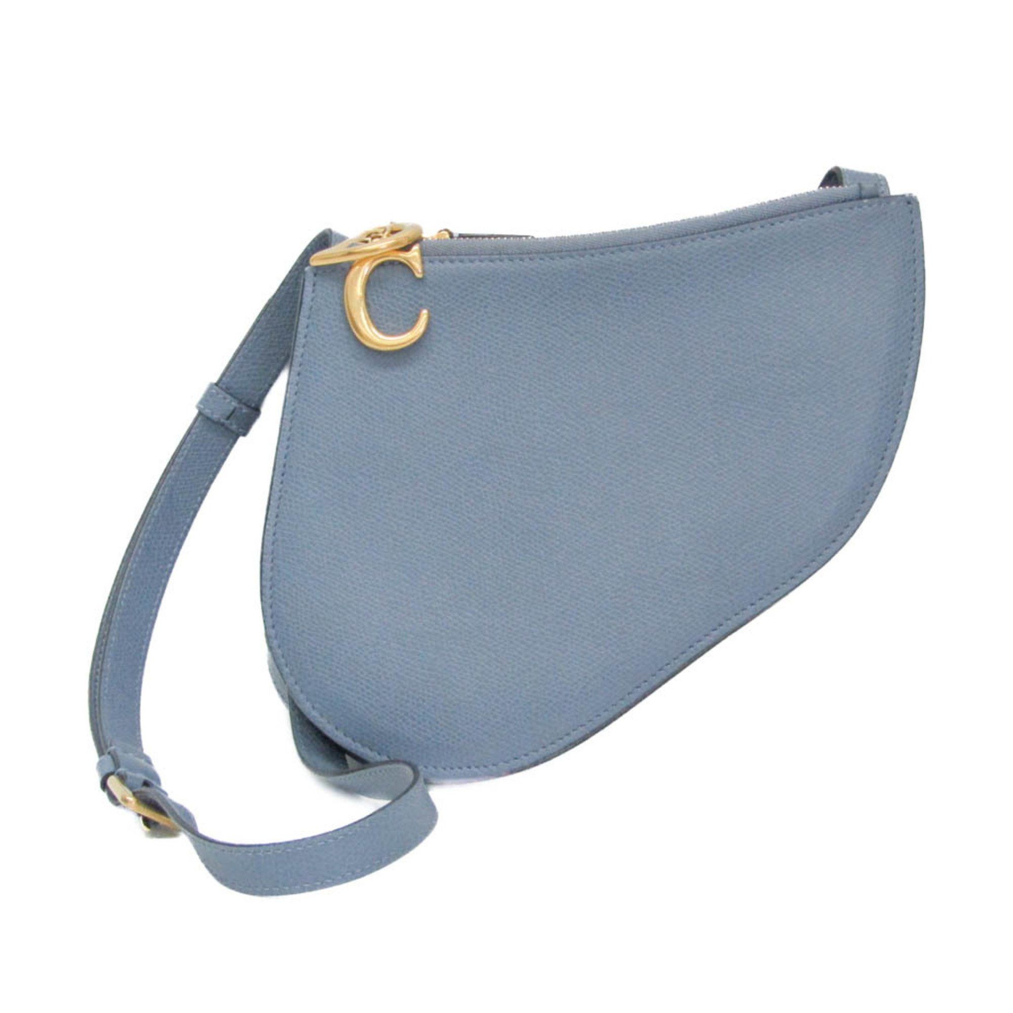Dior Saddle Blue Leather Shoulder Bag (Pre-Owned) Size ONE SIZE - 1 Thumbnail