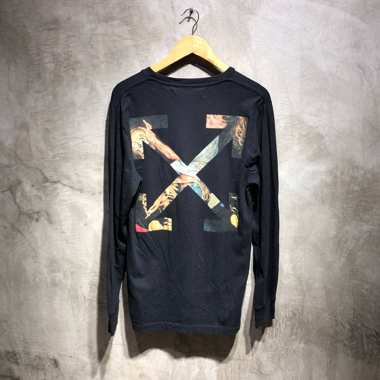 image of Off White Off-White Pascal Arrows Long Sleeves Shirt in Black, Men's (Size Small)