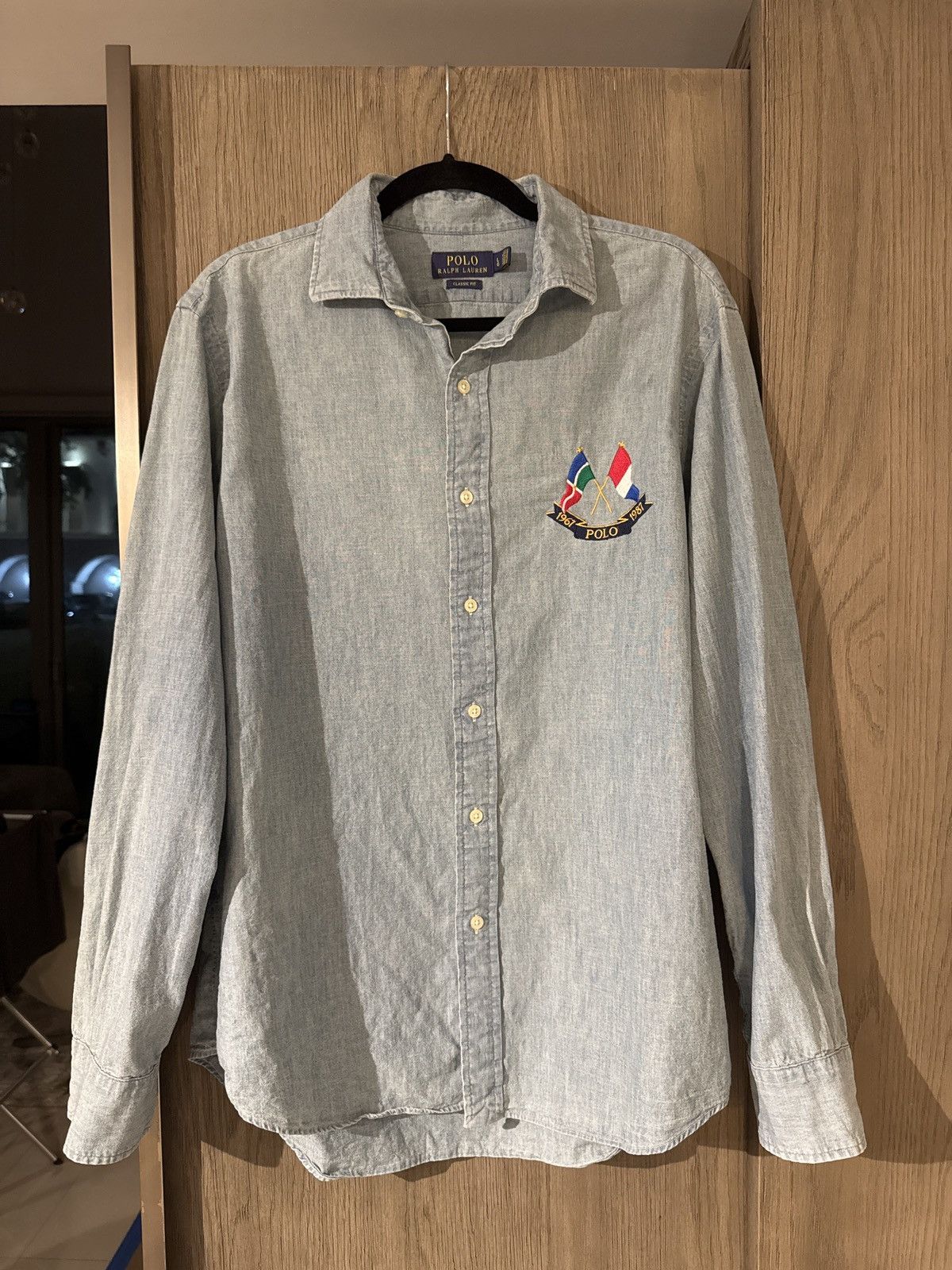 Polo Ralph Lauren Polo Ralph Lauren Cross Flags Button Up Shirt Size US L / EU 52-54 / 3 - 2 Thumbnail