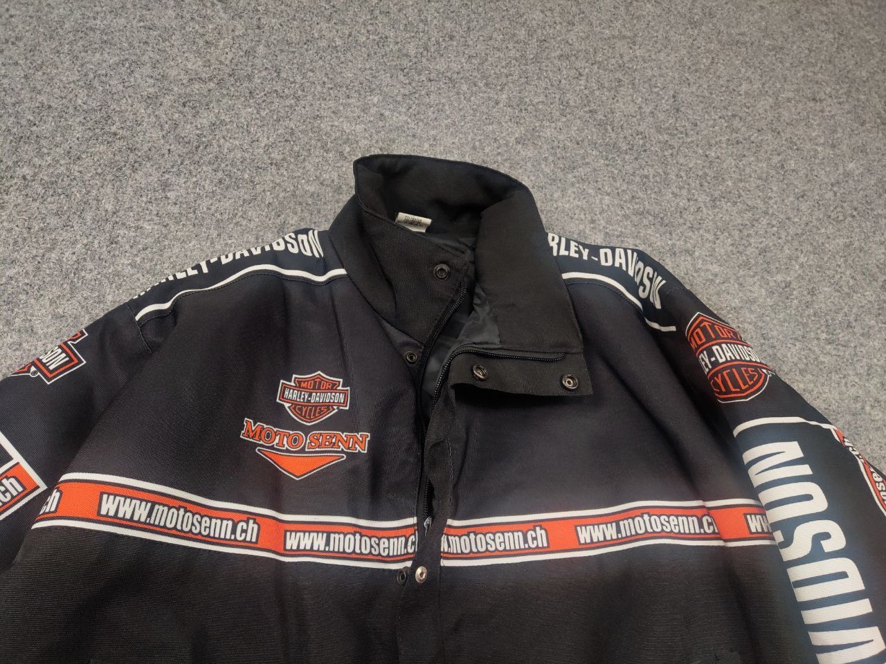 Harley Davidson Vintage Harley Davidson Racing Jacket Bomber Moto Bike Y2K Size US S / EU 44-46 / 1 - 4 Thumbnail