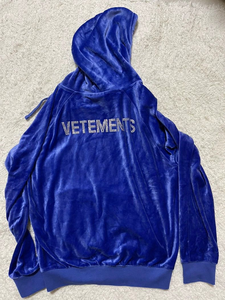 Vetements Vetements Fashion brand sequined velvet hoodie Size US M / EU 48-50 / 2 - 2 Thumbnail