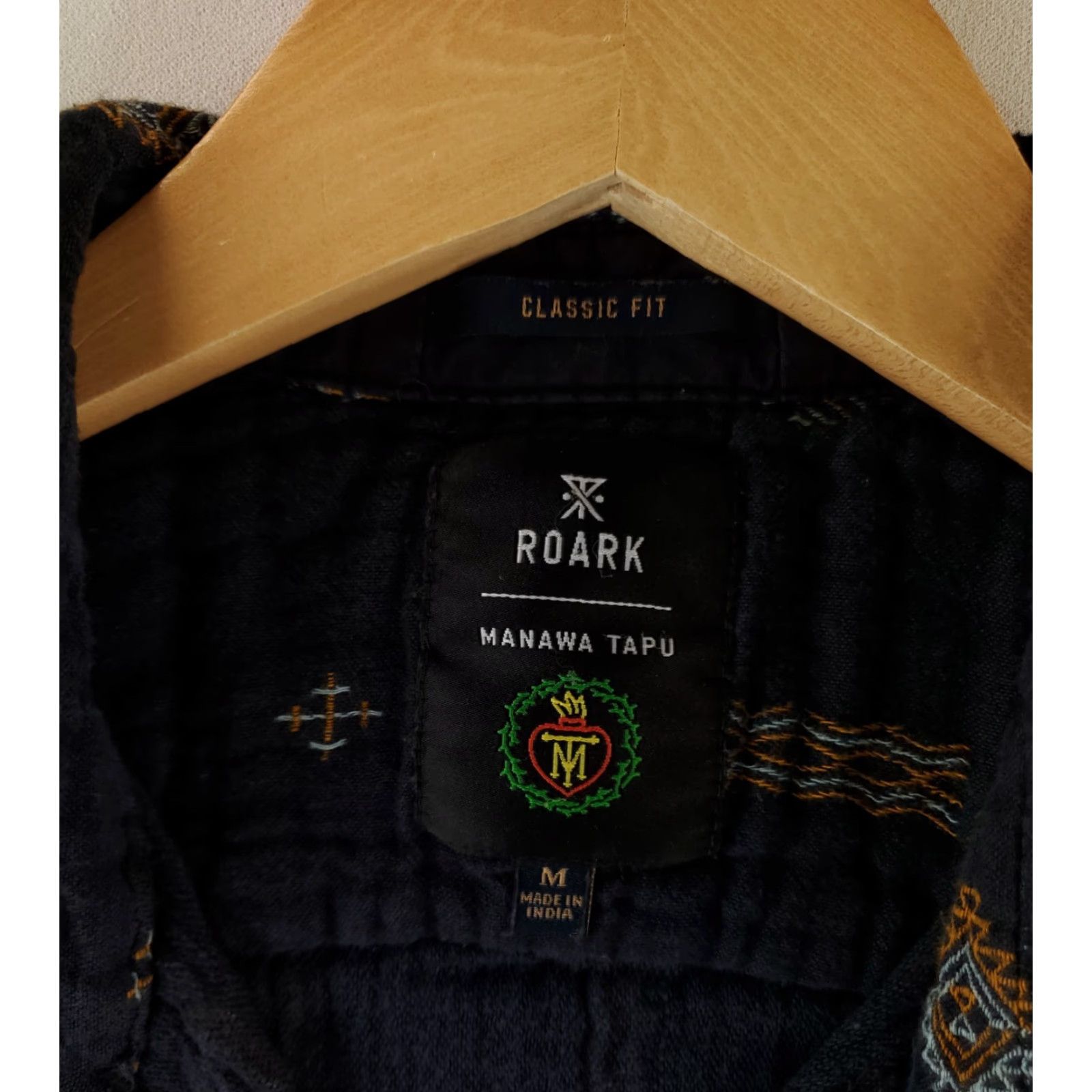 Roark Roark Shirt Button Down Manawa Tapu Short Sleeve Blue Mens M Size US M / EU 48-50 / 2 - 2 Thumbnail