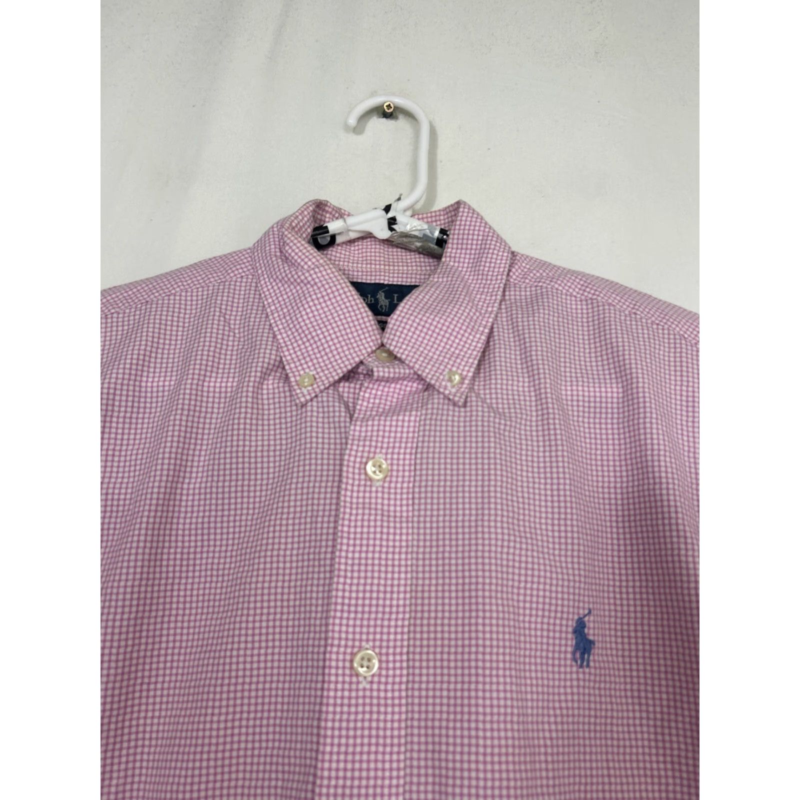 Ralph Lauren Ralph Lauren Mens Button-Down Shirt Long Sleeve 15 Pink White Stripe Size US M / EU 48-50 / 2 - 3 Thumbnail