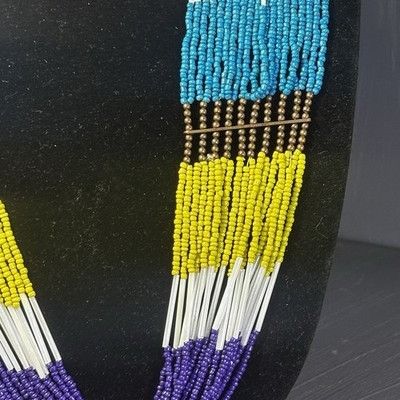 Other Gorgeous Glass And Seed Bead Multicolor Necklace Adjustable Size ONE SIZE - 3 Thumbnail