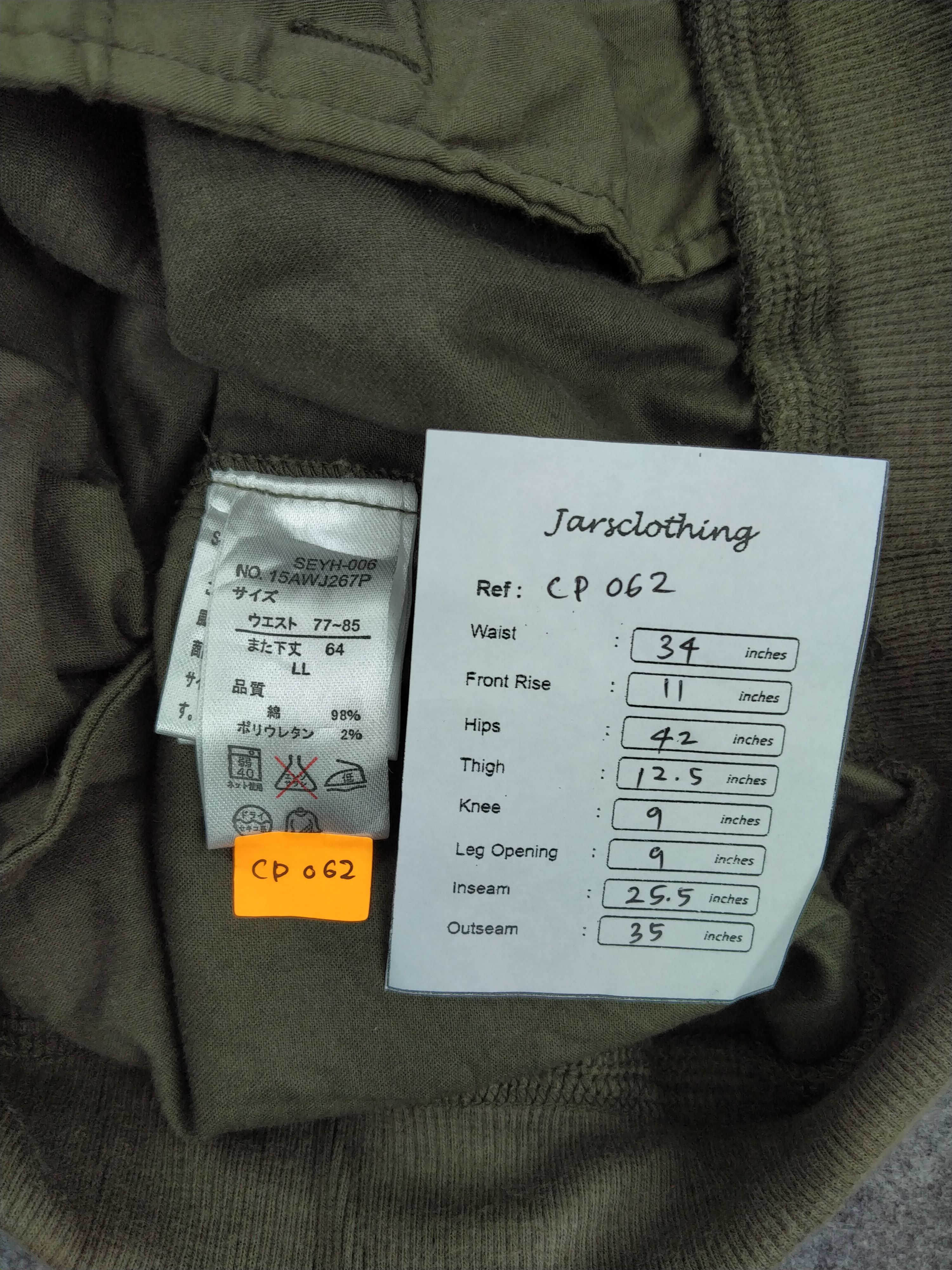 Japanese Brand Drawstring Waist Japanese Brand Cargo Multi 34x25.5 -CP062 Size US 34 / EU 50 - 7 Thumbnail