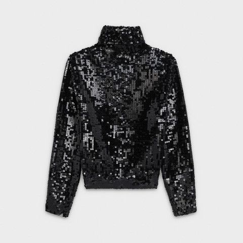 Celine o1bcso1str0824 Turtleneck Sweater in Black Size S / US 4 / IT 40 - 2 Thumbnail