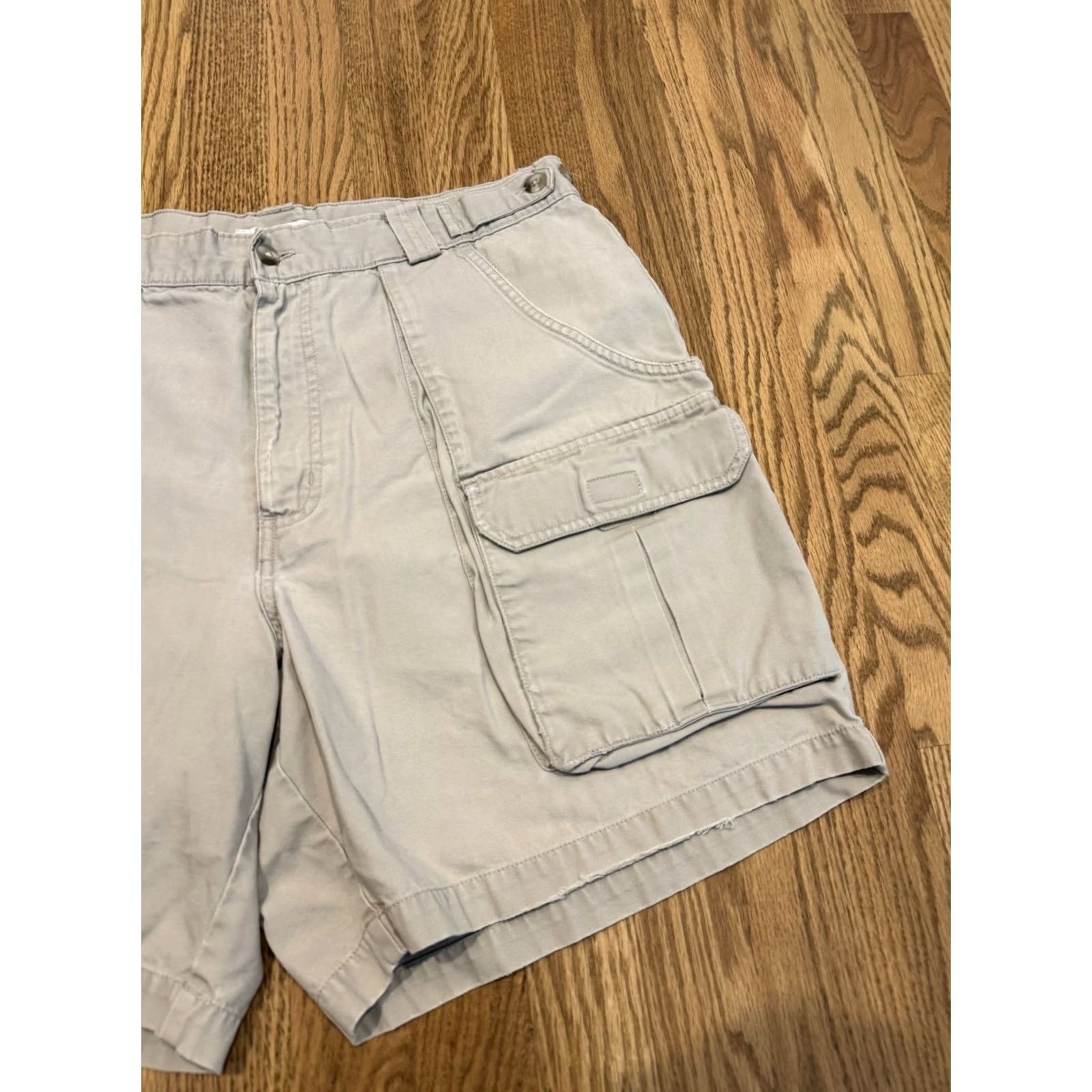 Vintage VINTAGE Columbia Cargo Shorts Men 34 Beige Tan Pockets 90s Outdoor Fishing Hunting Classic Baggy Size US 34 / EU 50 - 3 Thumbnail