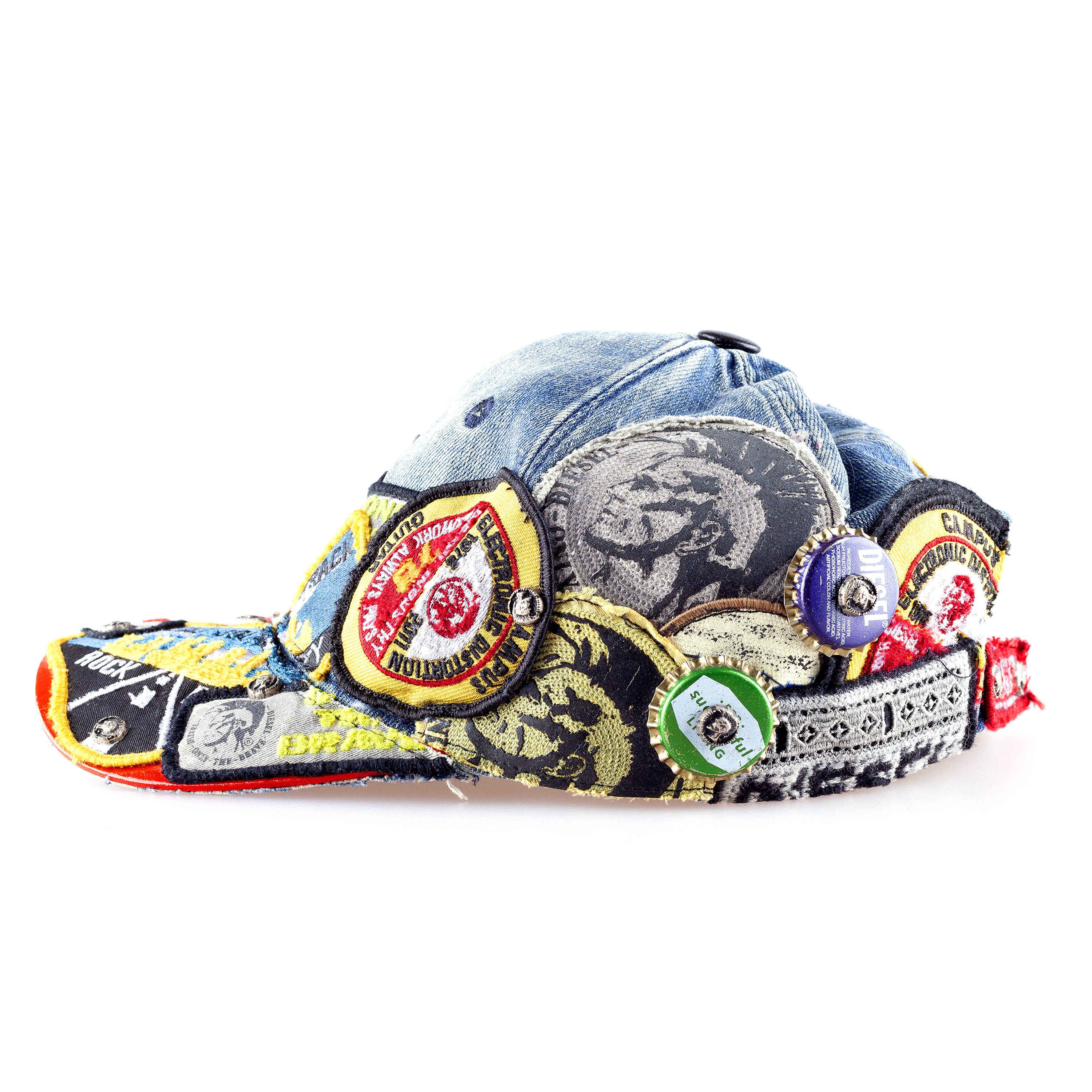 Diesel × Diesel Black Gold DIESEL TRIBUTE x Nicola Formichetti Patches Denim Snapback Size ONE SIZE - 4 Thumbnail