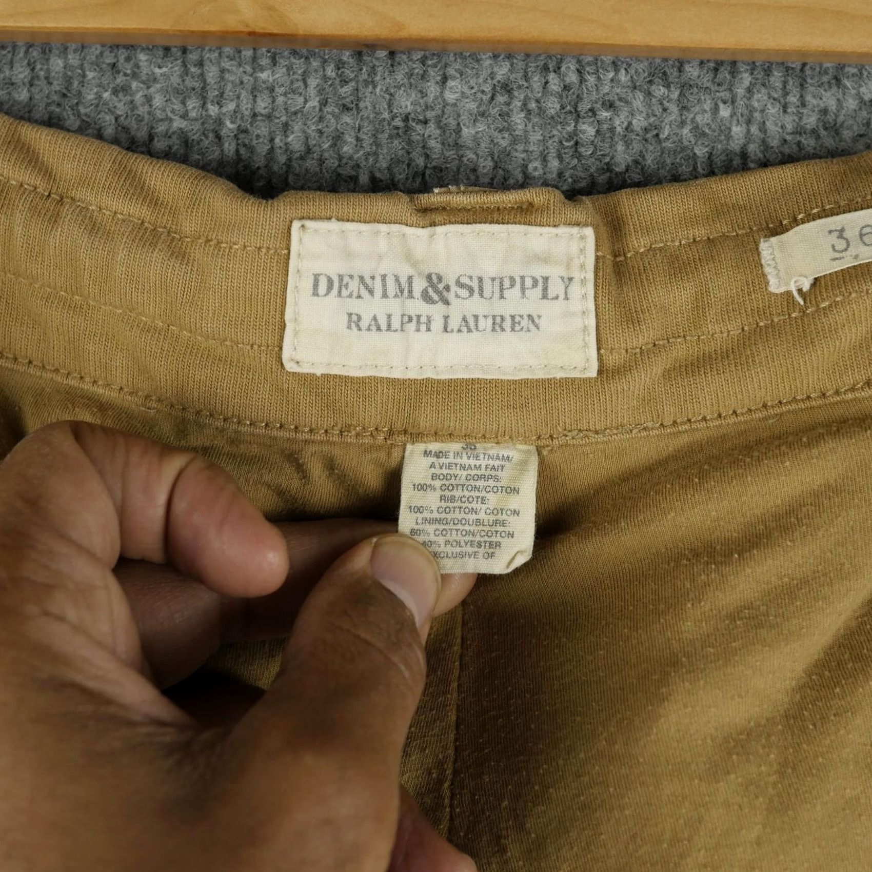Ralph Lauren Ralph Lauren Mens Beige Cargo Shorts 36 Denim Supply Paratrooper Baggy Flaw Size US 36 / EU 52 - 7 Thumbnail