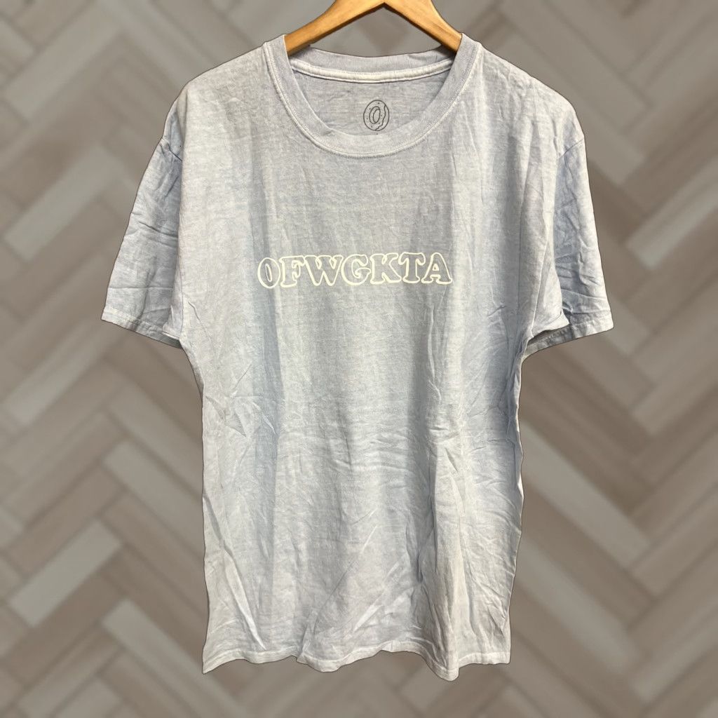 Odd Future VINTAGE Odd Future Ofwgkta T Shirt Mens Blue L Short Sleeve Cotton Striped T30 Shirt Mens Blue Size US L / EU 52-54 / 3 - 1 Thumbnail