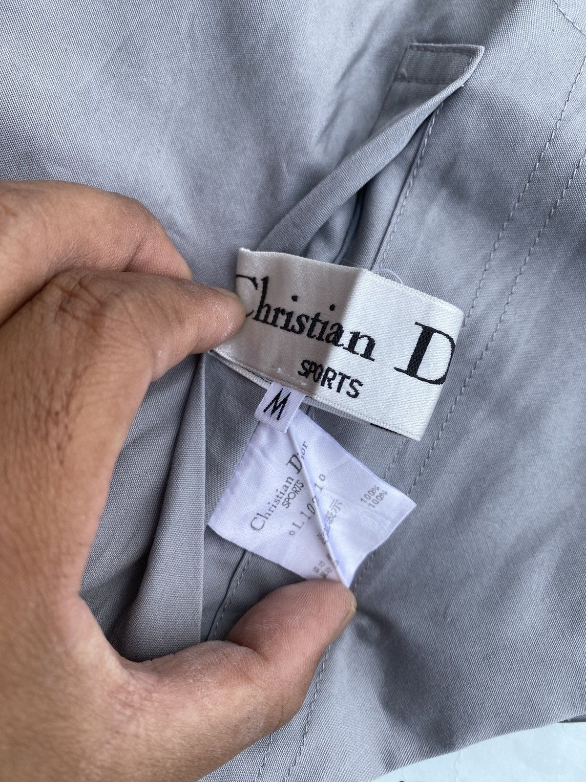 Christian Dior Monsieur Rare Vtg Christian Dior Spellout Reversible Cotton Jacket Size US M / EU 48-50 / 2 - 19 Thumbnail