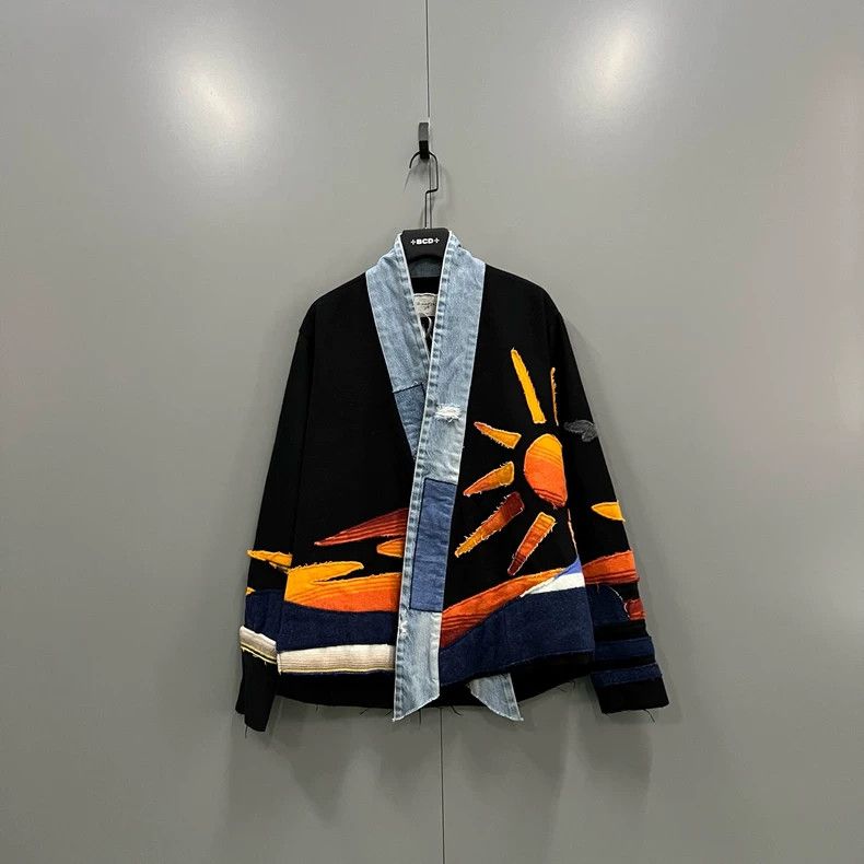 greg lauren Multi colored blanket splicing jacket jacket 25
