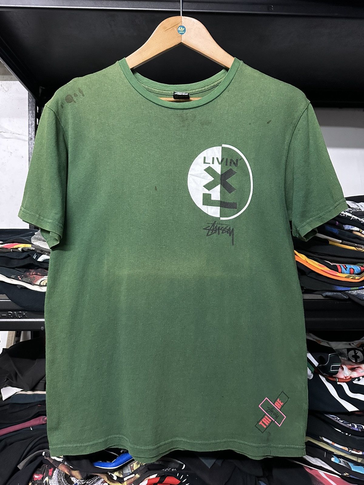 Stussy × Vintage Vintage Stussy Knowledge Power Sun Faded Tee Size US M / EU 48-50 / 2 - 2 Thumbnail