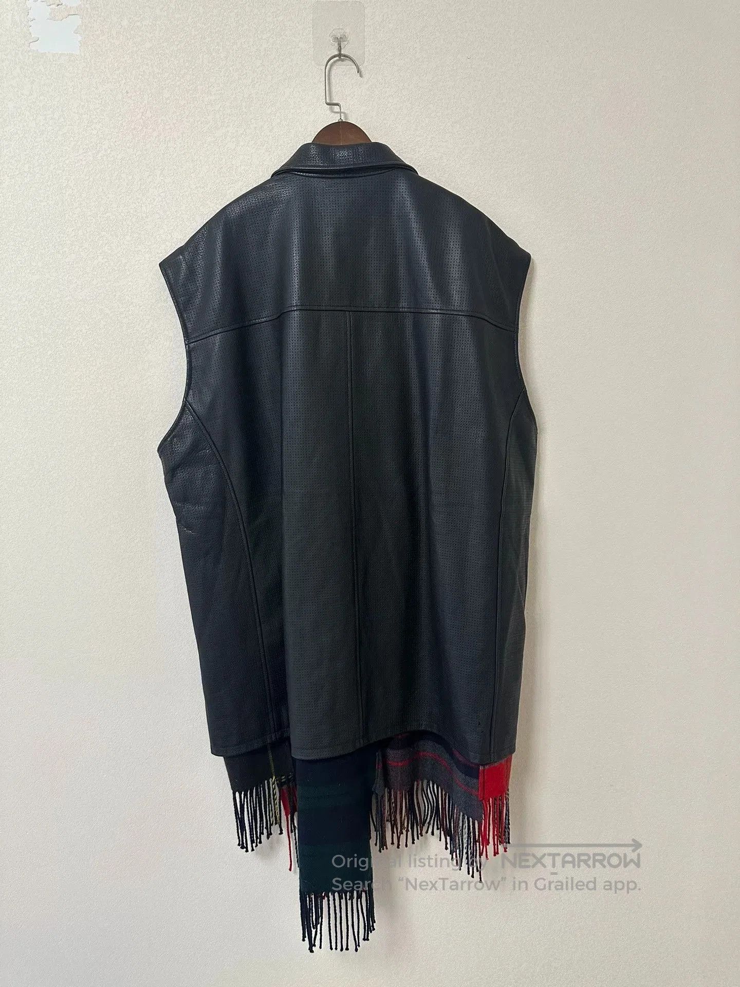 Vetements vetements fringed checkered leather vest. Size US S / EU 44-46 / 1 - 2 Thumbnail