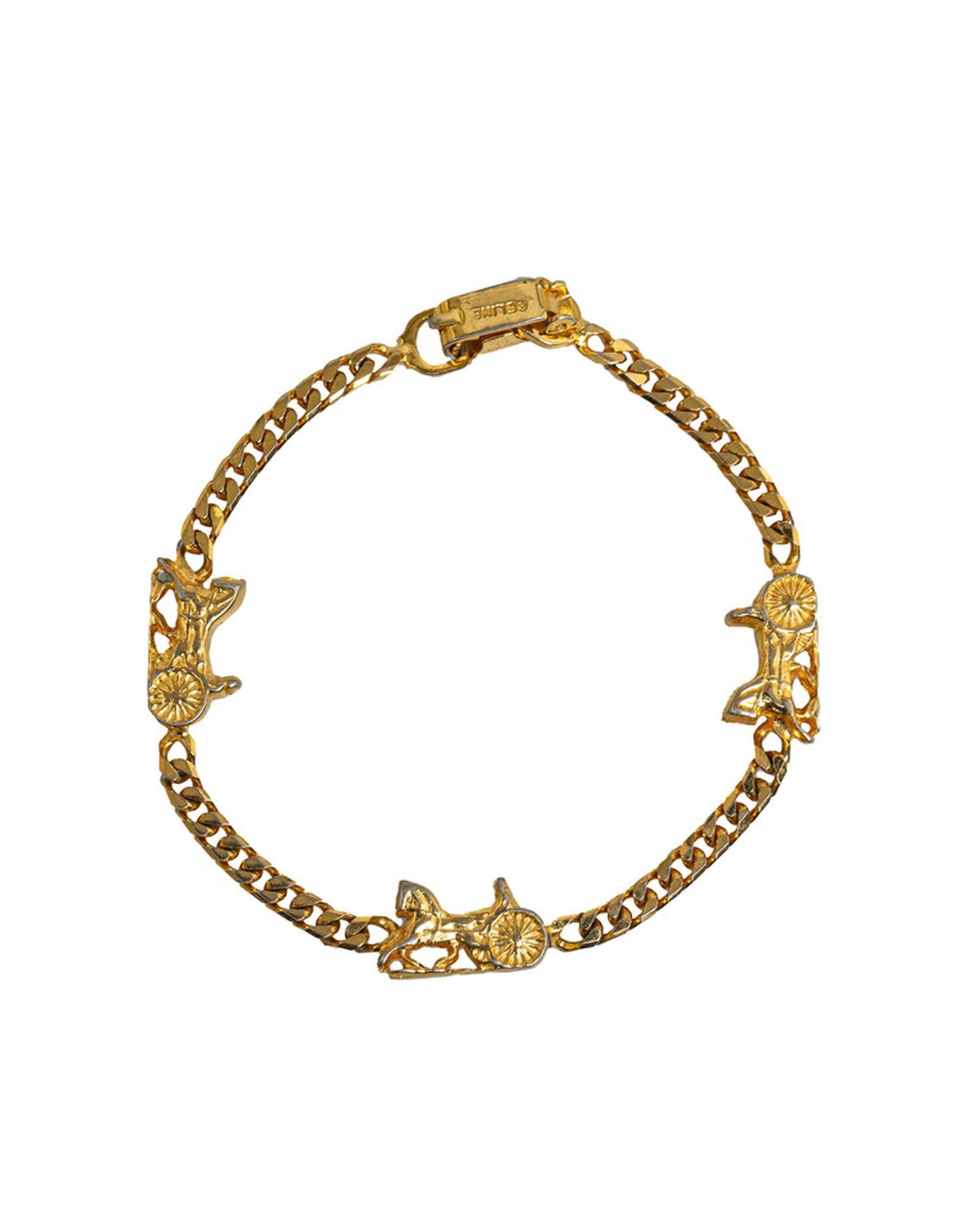 image of Gold Celine Carriage Chain Bracelet Jewelry, Women's