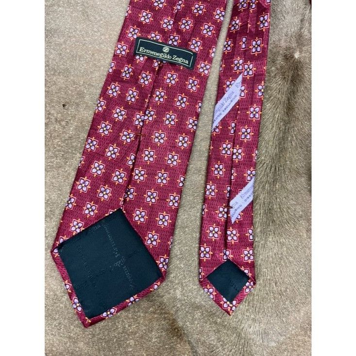 Ermenegildo Zegna Ermenegildo Zegna Daisies Silk Tie Floral Made in Italy Size ONE SIZE - 4 Thumbnail
