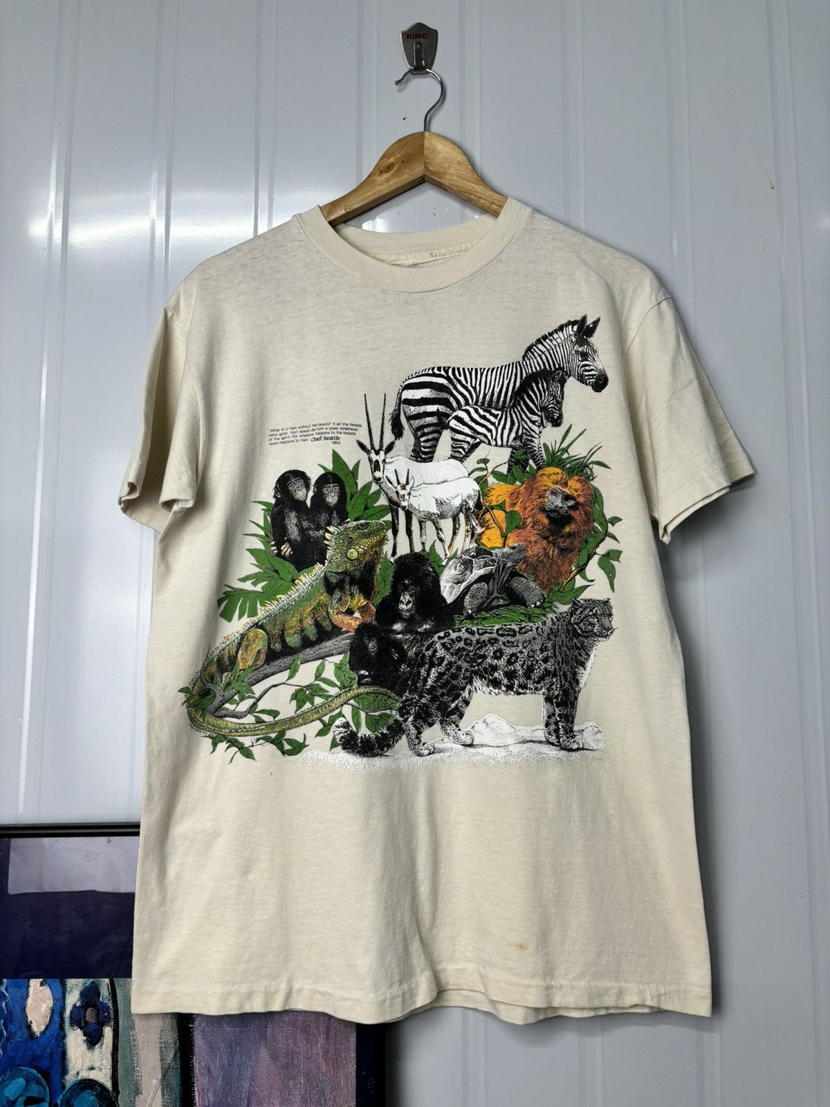 Vintage RARE! Vintage 1987 Art Animal Tee OVP Size US M / EU 48-50 / 2 - 2 Thumbnail
