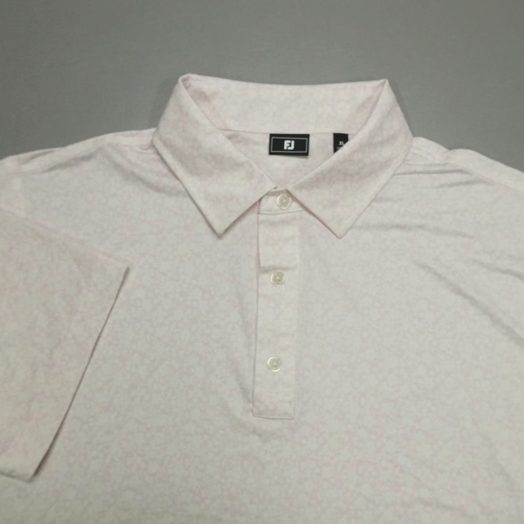 Footjoy FootJoy Performance Floral Print Polo Mens XL Pink/White Golf Shirt Size US XL / EU 56 / 4 - 2 Thumbnail