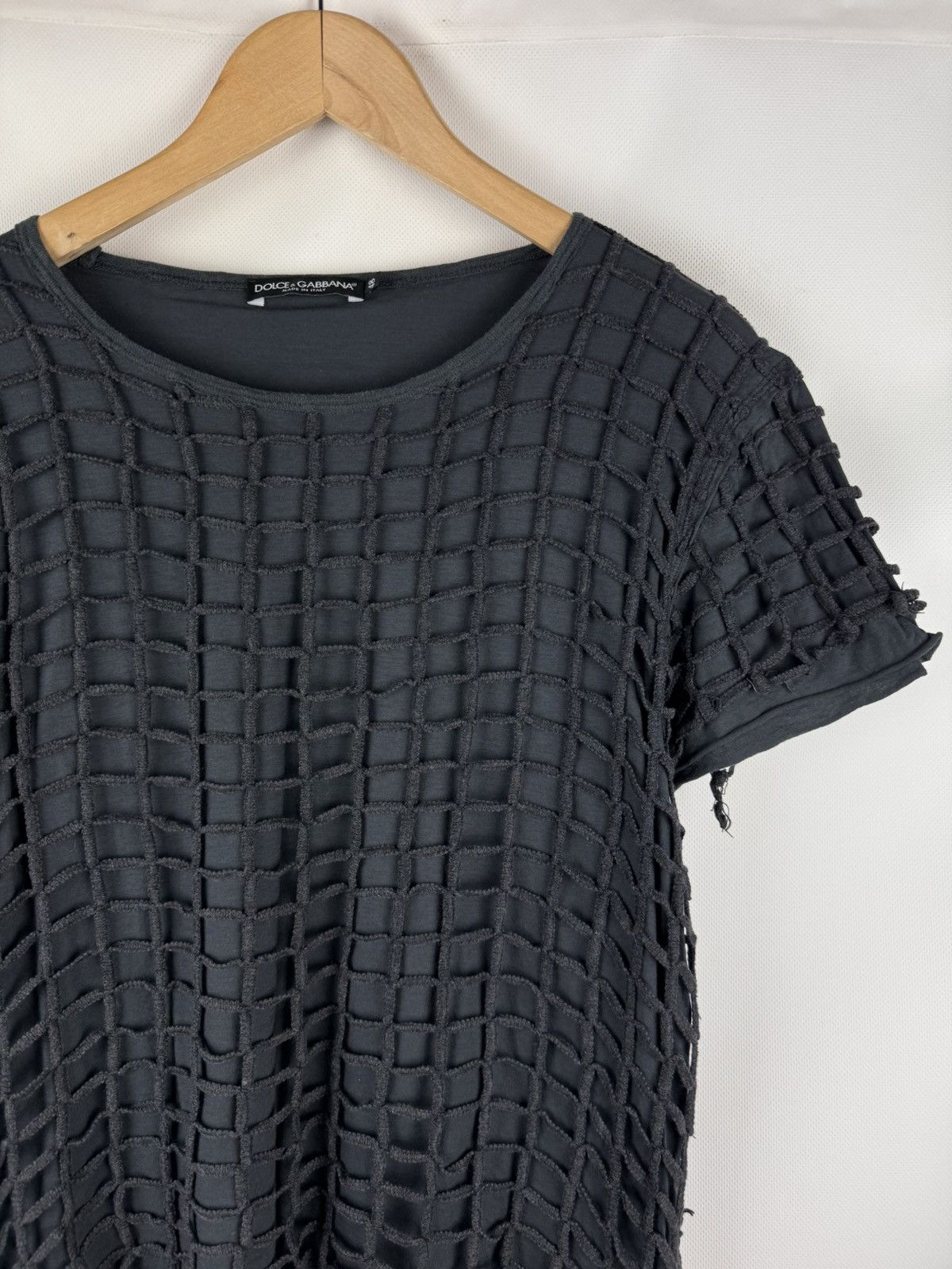 Dolce & Gabbana Dolce & Gabbana SS12 Runaway Sniper Grid Net Layered T Shirt Size US M / EU 48-50 / 2 - 5 Thumbnail