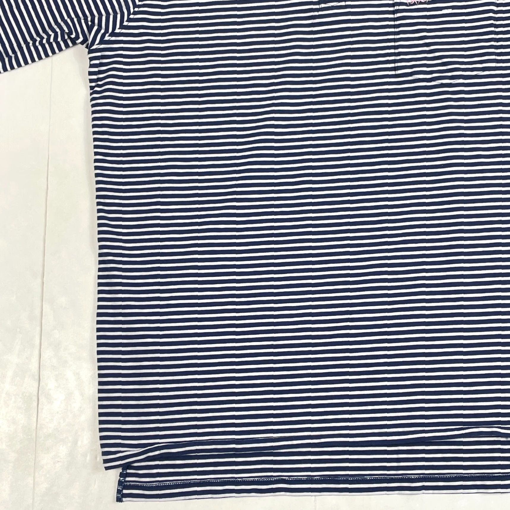 Vintage B Draddy Polo Shirt Men Small Blue Golf Short Sleeve Split Pima Cotton Spandex Striped Logo Chest Pocket Regular Size US S / EU 44-46 / 1 - 5 Thumbnail