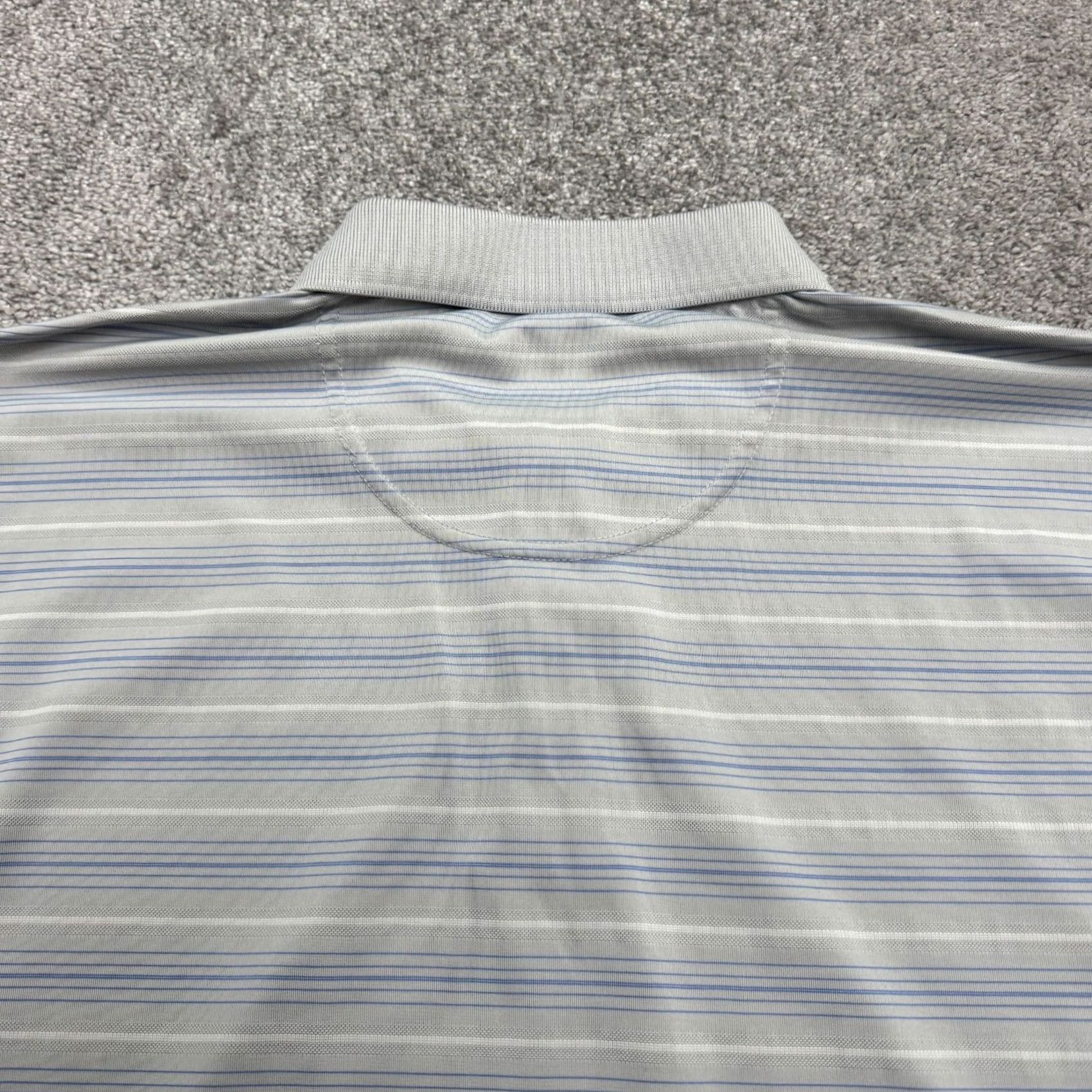 Vintage Lone Cypress Polo Shirt Mens M Blue Striped Luxury Performance Polo Shirt Regular Size M Blue Striped Size US M / EU 48-50 / 2 - 4 Thumbnail