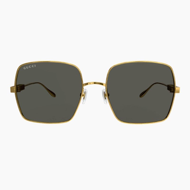 Gucci NEW Gucci GG1434S 001 Yellow Gold Grey Unisex Authentic Size ONE SIZE - 10 Thumbnail