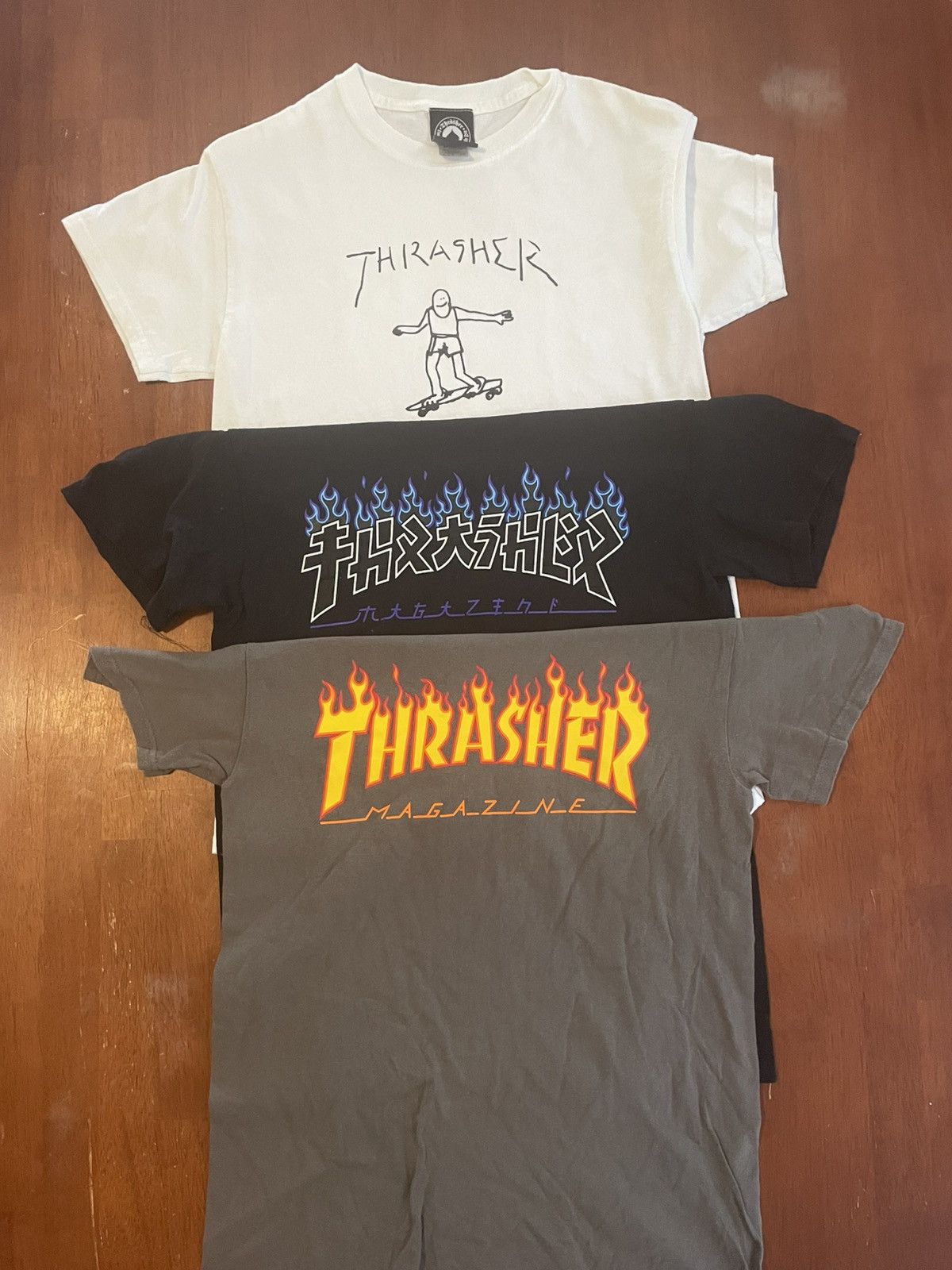 Thrasher Thrasher Skateboarding Magazine Three Shirt Lot - Size Small Size US S / EU 44-46 / 1 - 1 Thumbnail