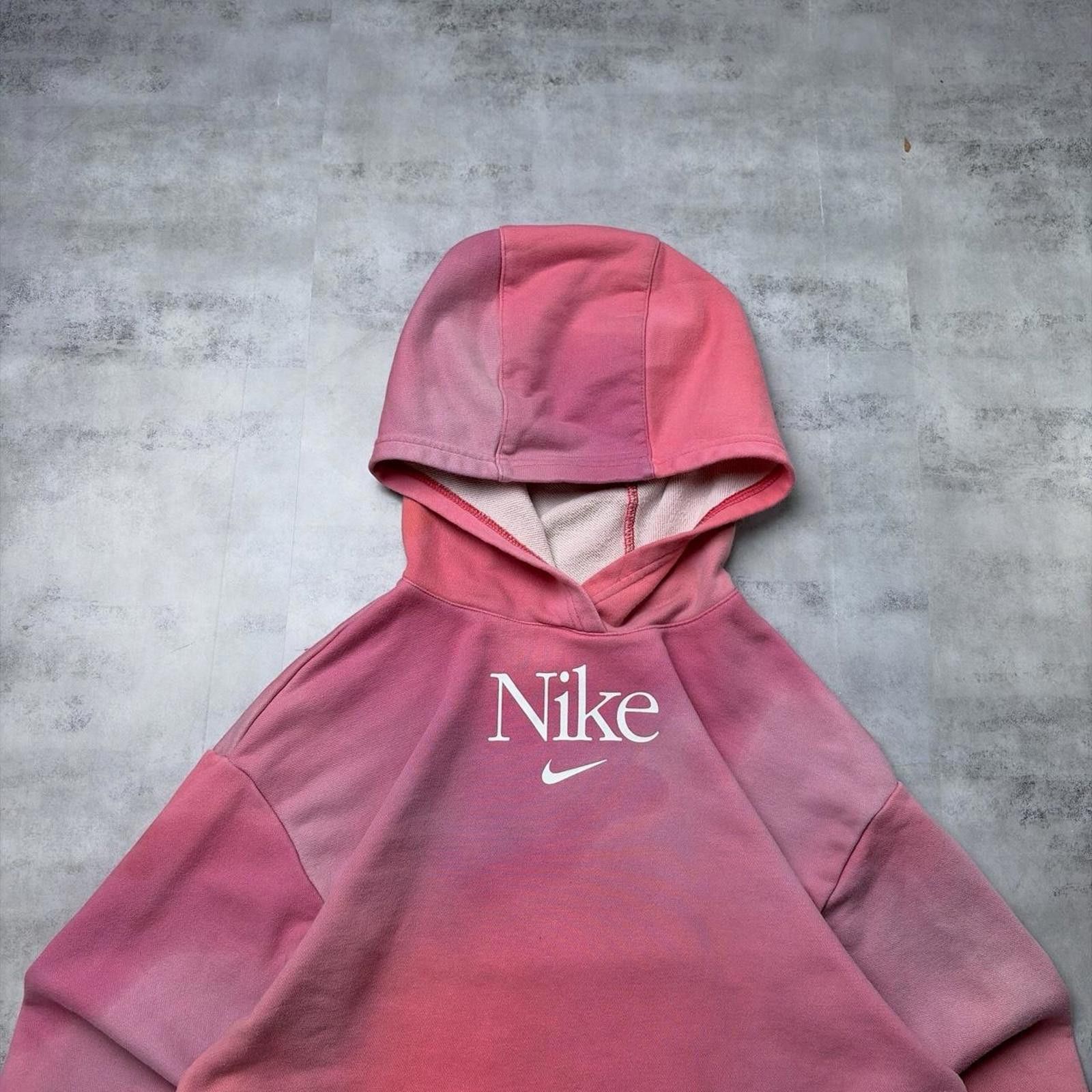 Nike Y2K Pink Nike Tie Dye Skater Middle Swoosh Hoodie Size XL / US 12-14 / IT 48-50 - 3 Thumbnail