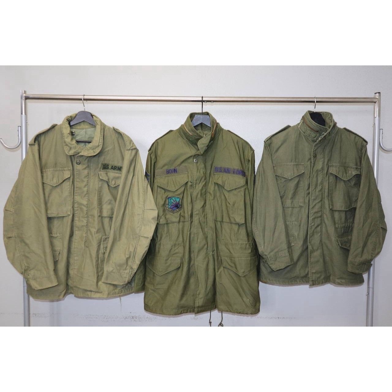 Vintage Lot 9 VTG US Military Army Navy Field Jackets 50s–90s M65 Size US XL / EU 56 / 4 - 7 Thumbnail
