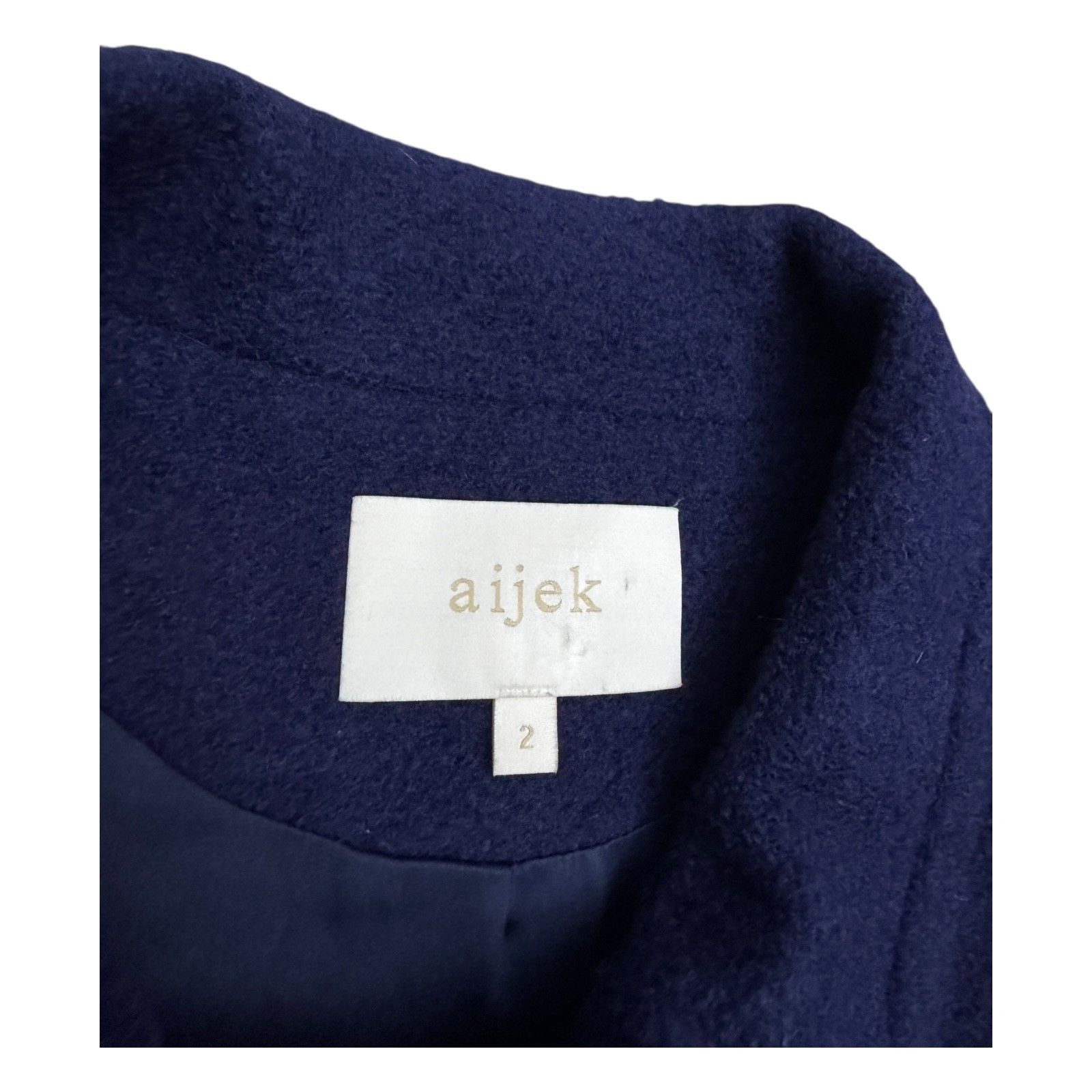 Other AIJEK Wool Luxury Designer Business Casual Winter Pea Coat 2 Size XS / US 0-2 / IT 36-38 - 4 Thumbnail