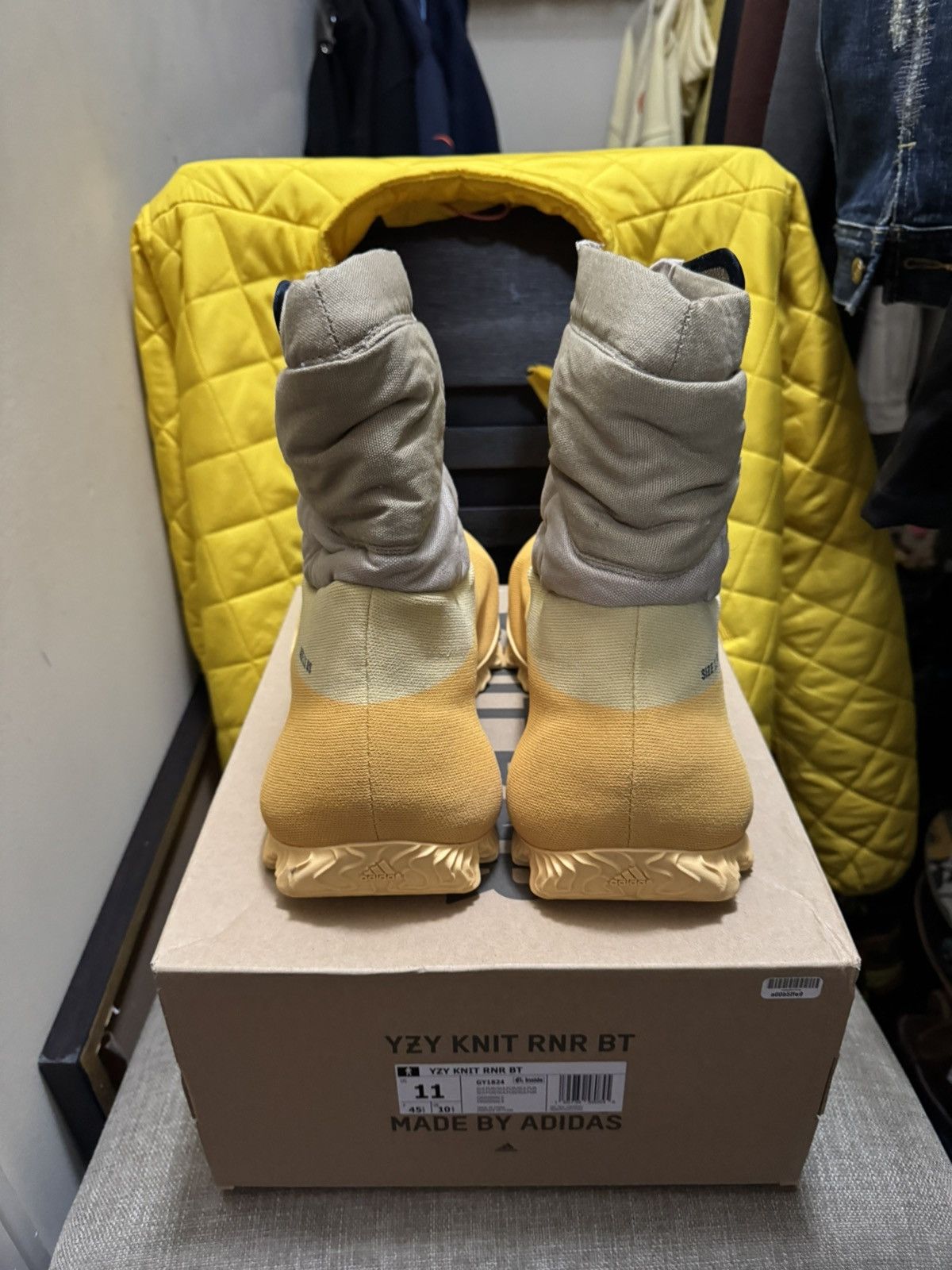 Yeezy YZY KNIT RNR BT (Sulfur) Size US 11 / EU 44 - 4 Thumbnail