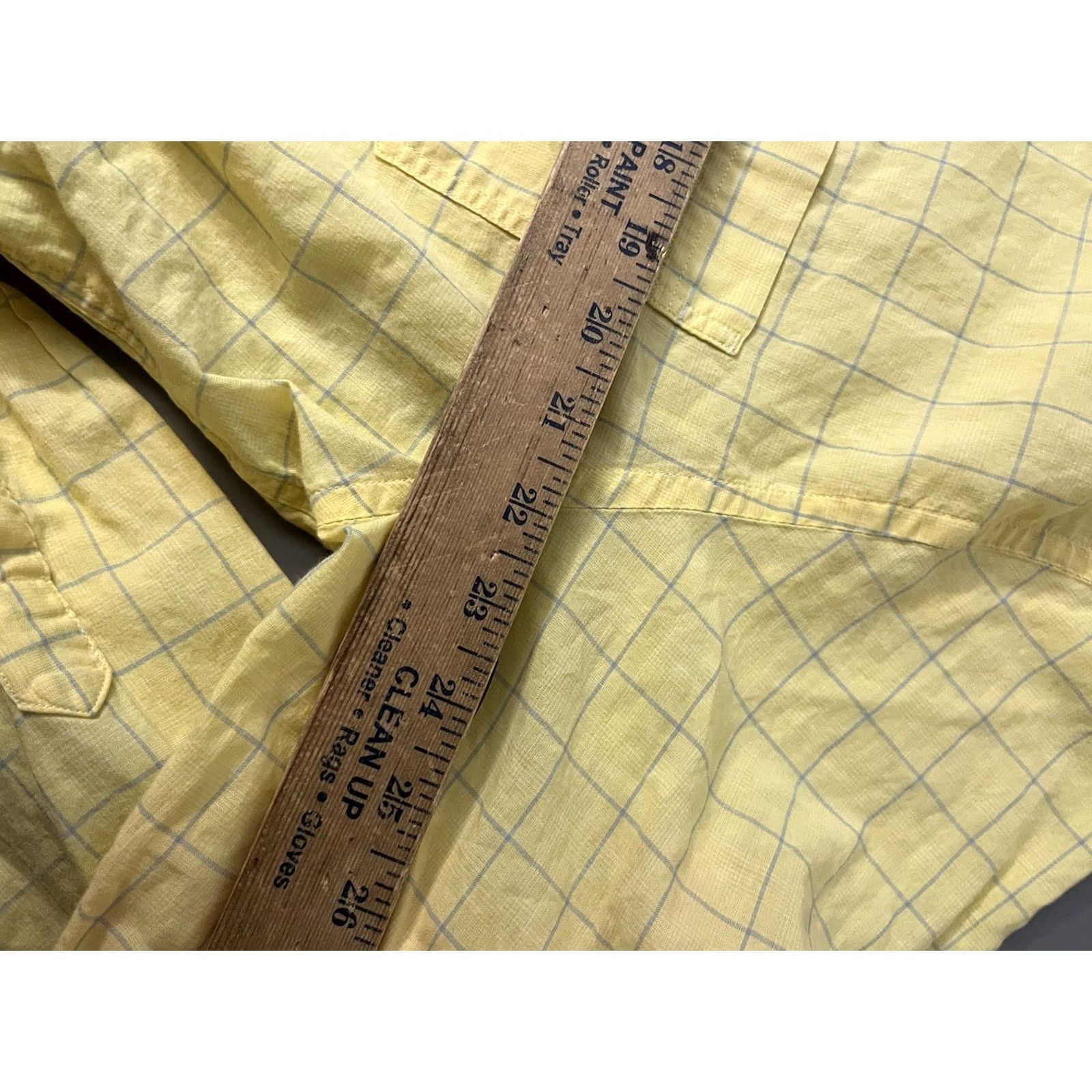Nautica Nautica Shirt XL Yellow Plaid Collared Long Sleeve Button Up Mens Size US XL / EU 56 / 4 - 5 Thumbnail