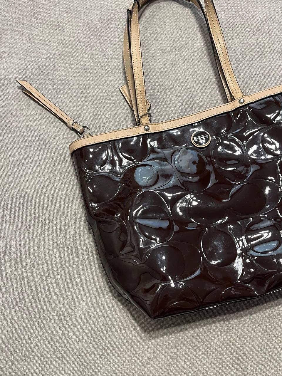Coach Rare Coach Monogram Brown Women`s Large Bag Size ONE SIZE - 2 Thumbnail