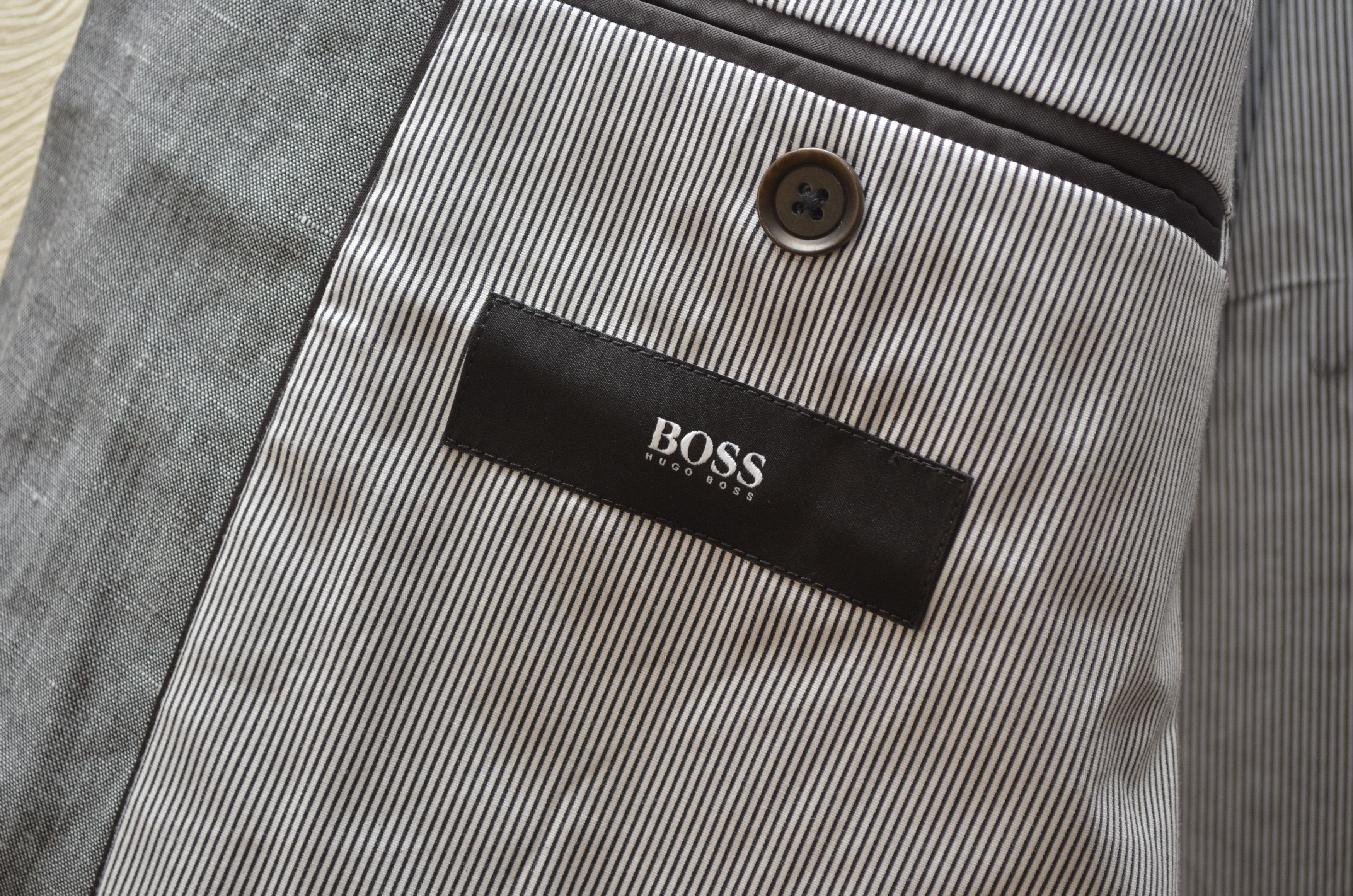 Hugo Boss HUGO BOSS Colombo Wool/Linen Grey Blazer Size EU52 US42 Size 42R - 10 Thumbnail