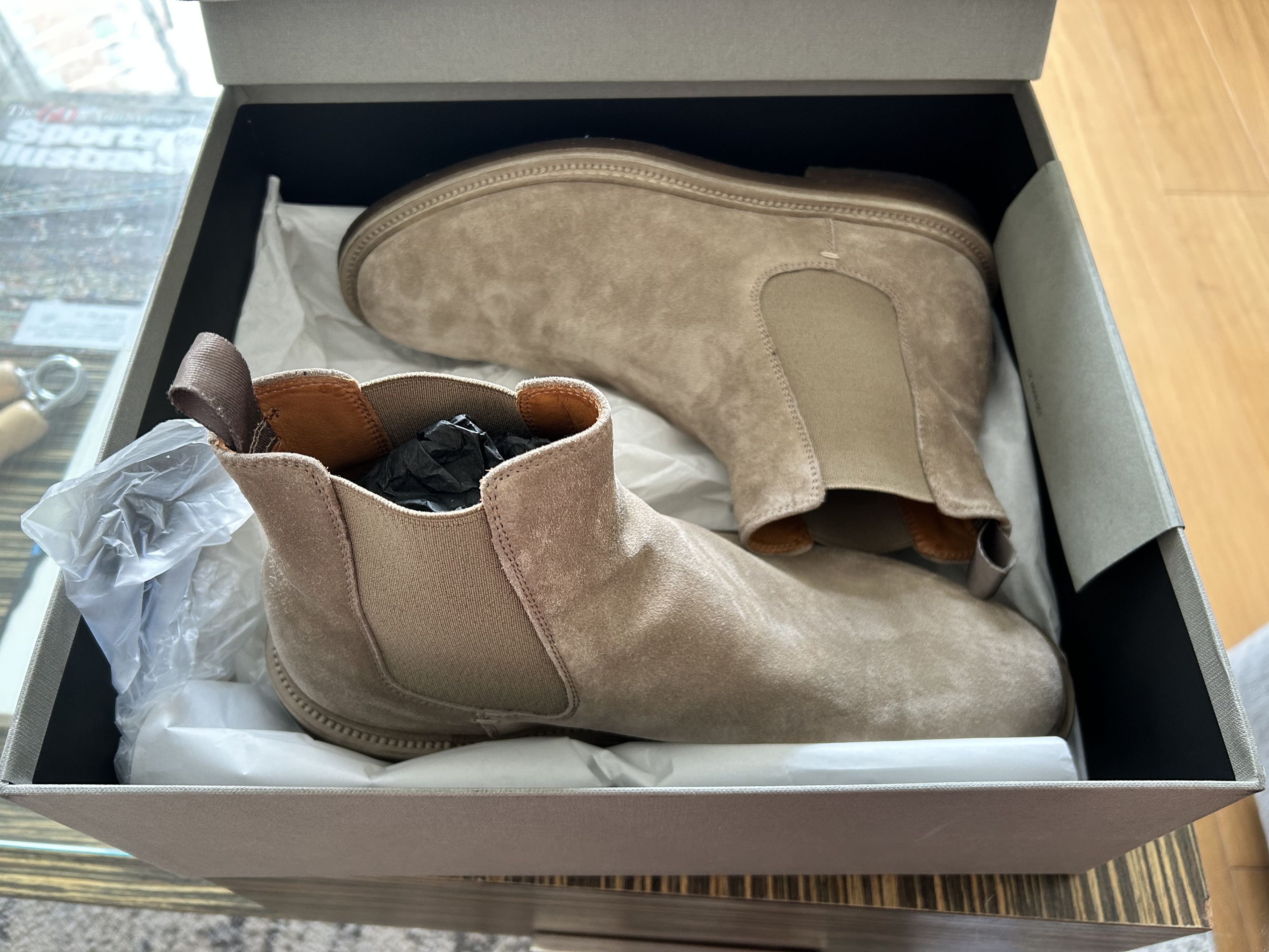 Officine Creative Hopkins 121 Brown Suede Chelsea Boot Size US 8.5 / EU 41-42 - 3 Thumbnail