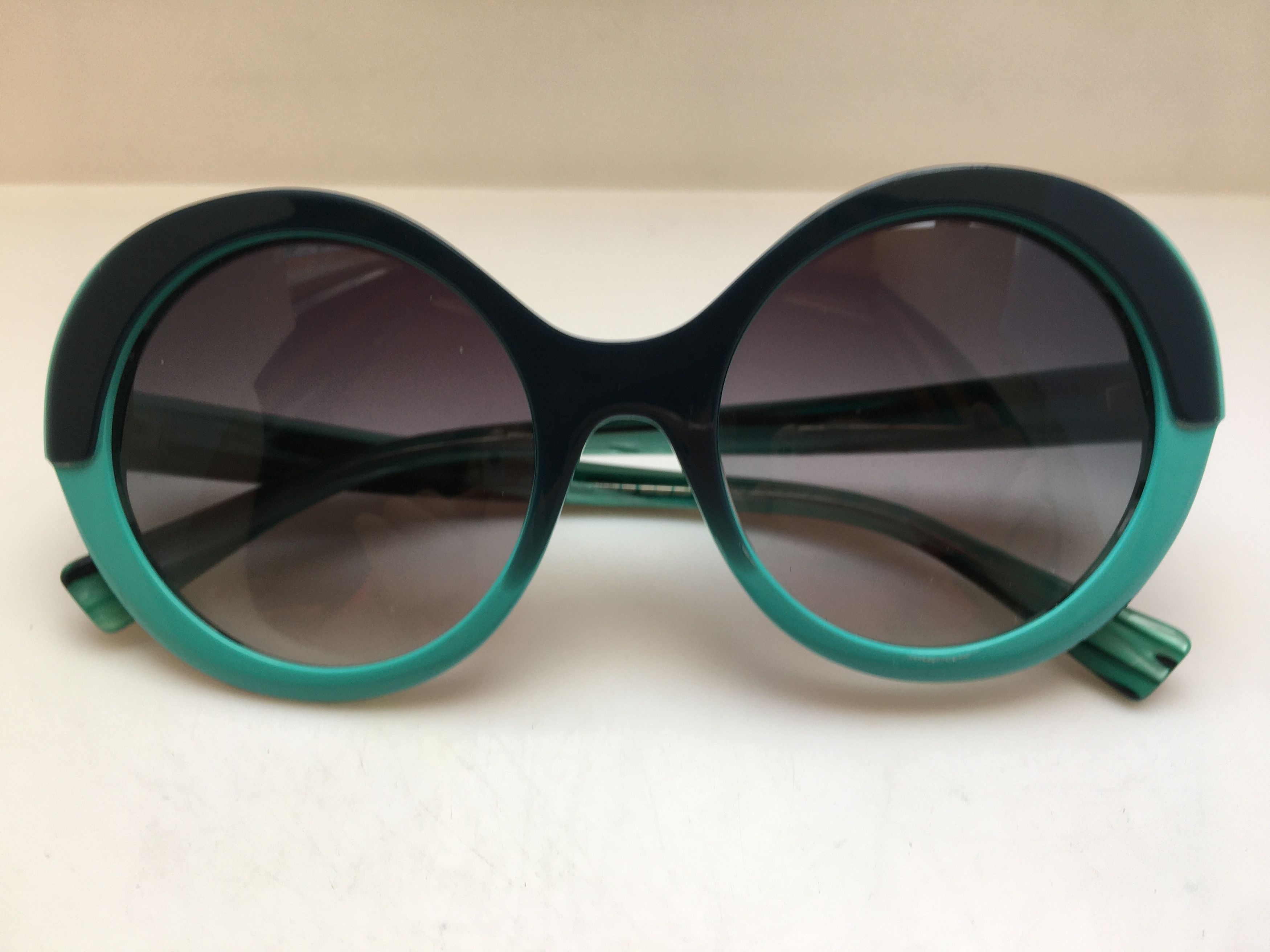 Other Handmade Blue Green Round Cateye Sunglasses Frame Diva Girls Size ONE SIZE - 5 Thumbnail