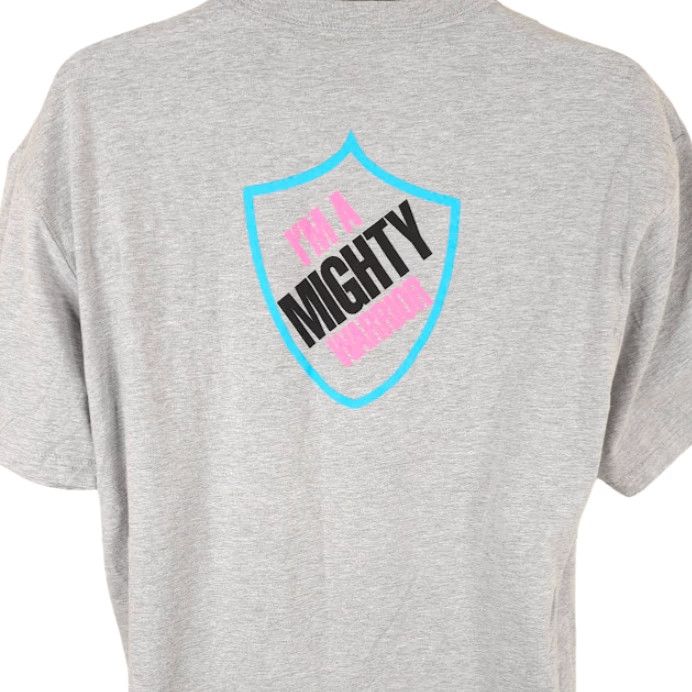 Disney Onward T Shirt Mens XL Gray Disney Pixar Im A Mighty Warrior Size US XL / EU 56 / 4 - 2 Thumbnail