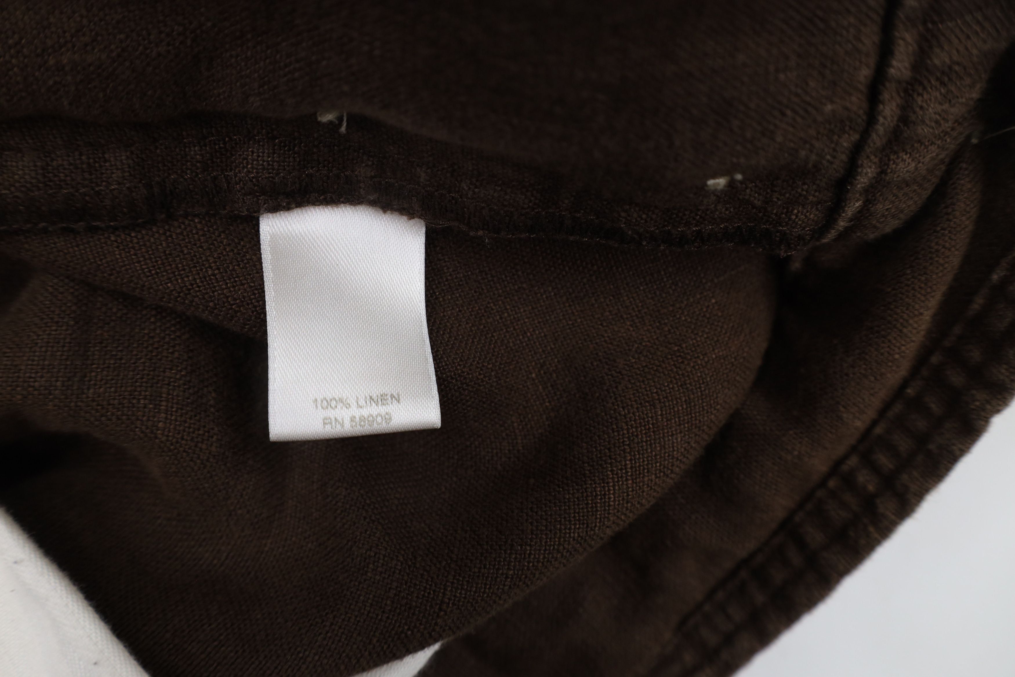Vintage Vintage 90s Streetwear Linen Harem Beach Pants Brown Size US 34 / EU 50 - 6 Thumbnail